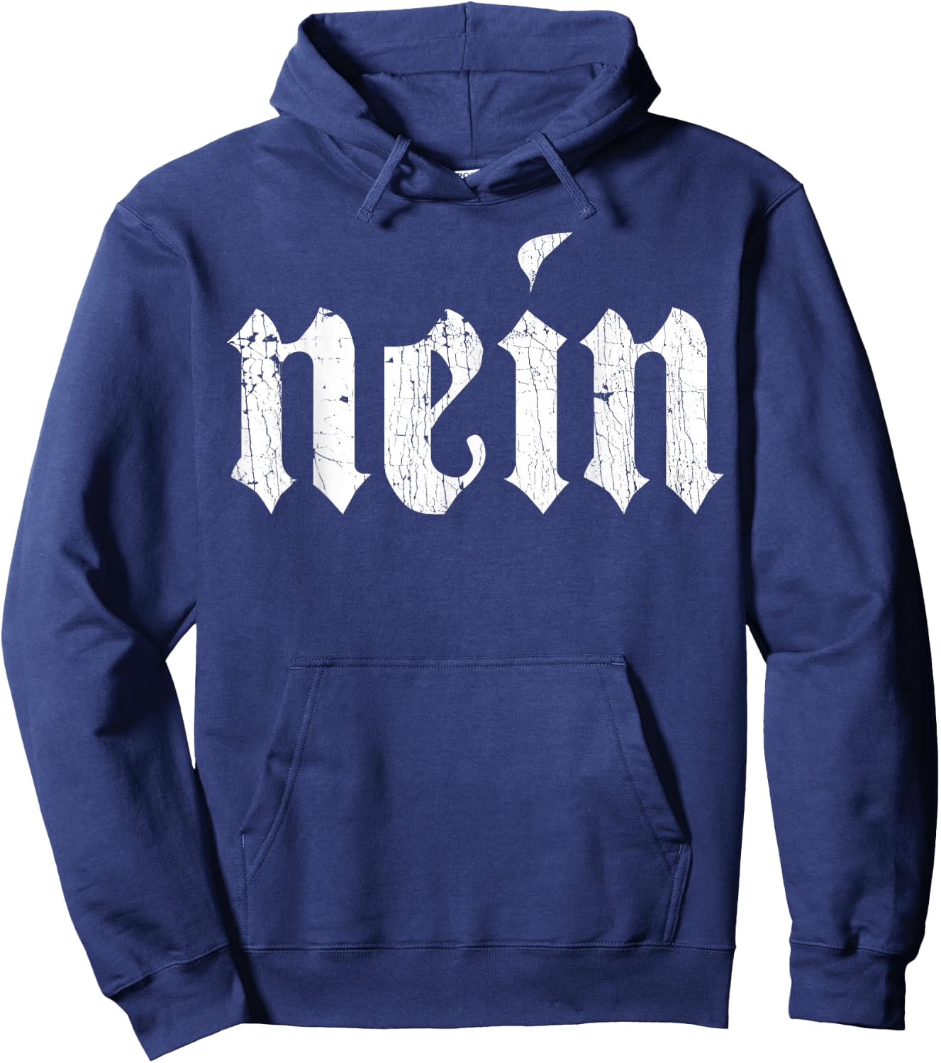 Nein German Men Saying No Funny Germany Deutschland Vintage Hoodie - Hoodie | Navy