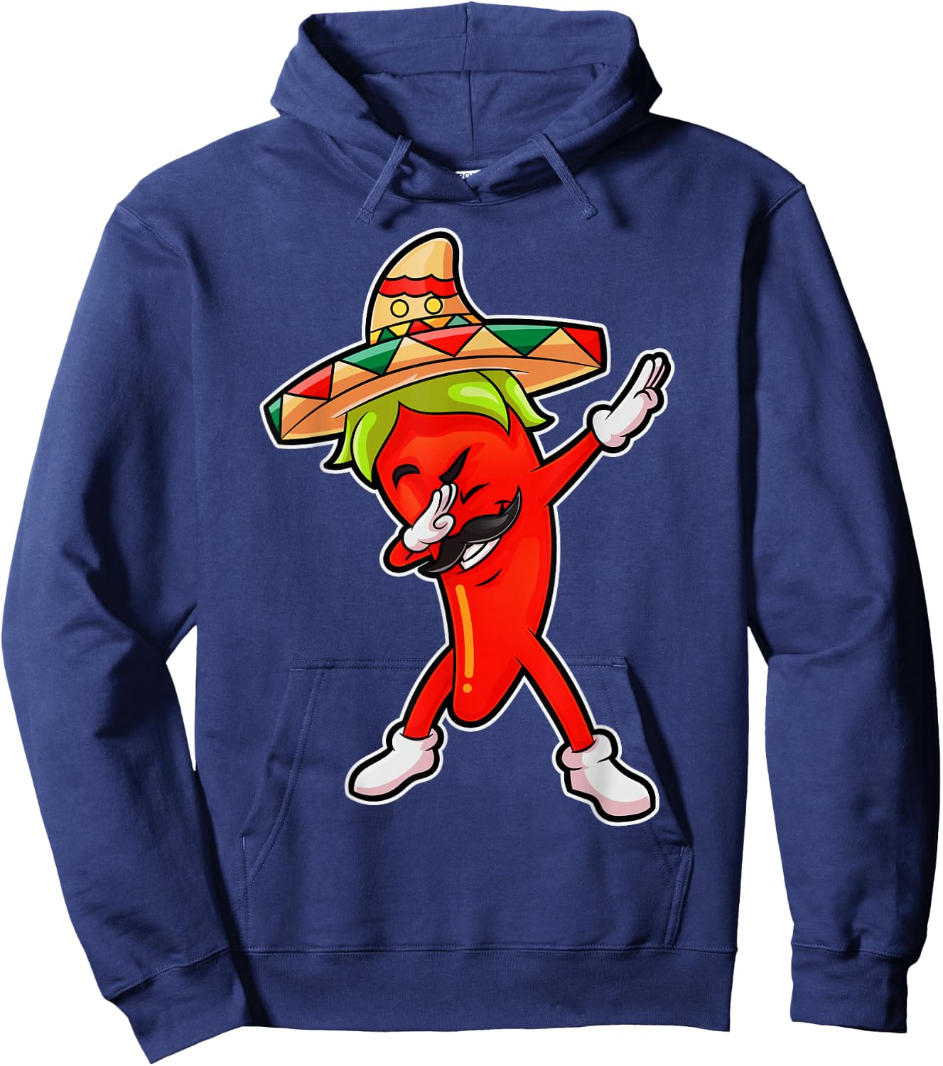 Chili Dabbing Pepper Mexican Hot Jalapeno Dab Mexico Funny Hoodie - Hoodie | Navy