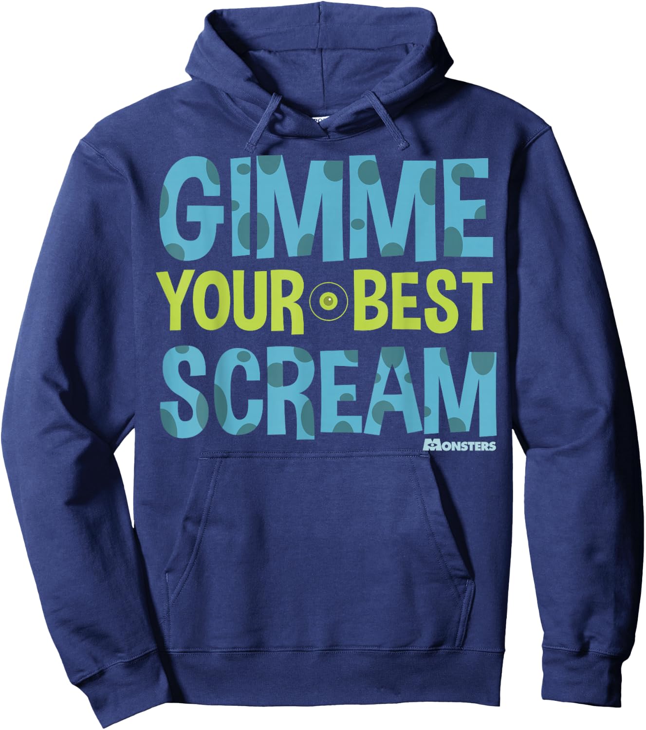 Disney Pixar Monsters Inc. Your Best Scream Graphic Hoodie - Hoodie | Navy