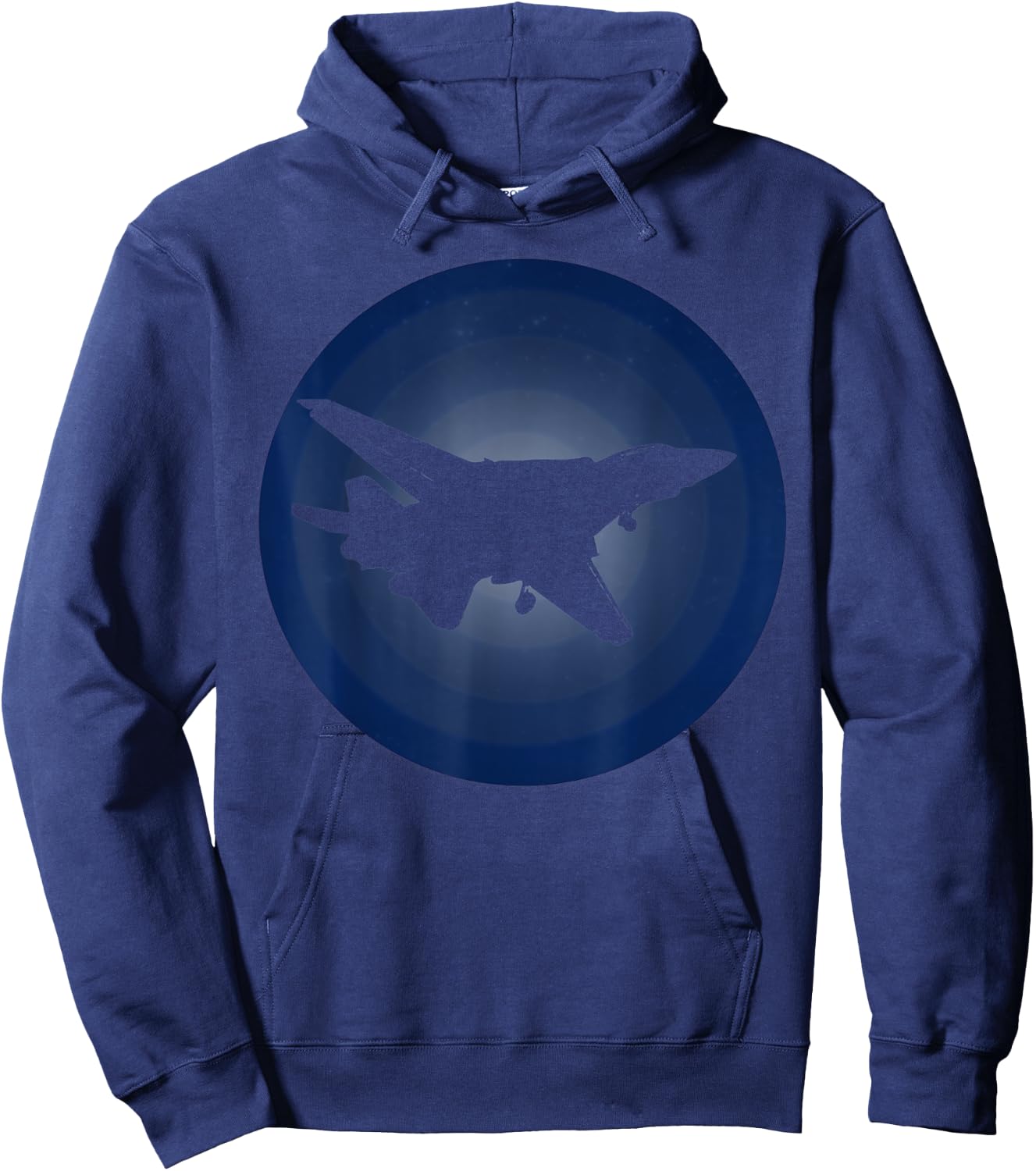 Midnight Approach F-14 Tomcat Jet Fighter Airplane Retro Men Women Kids Hoodie - Hoodie | Navy