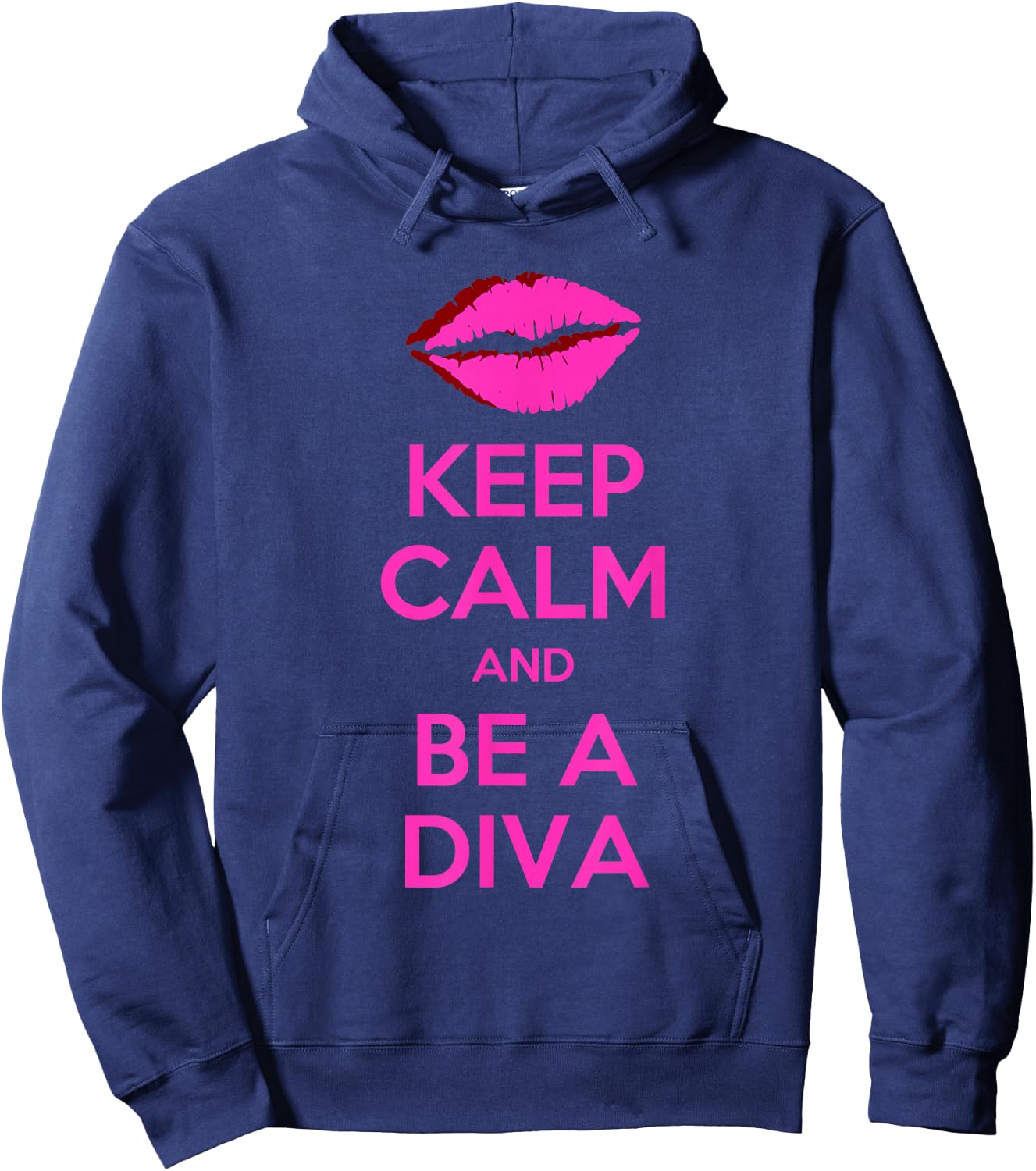 Keep Calm And Be A Diva Hoodie - Hoodie | Navy