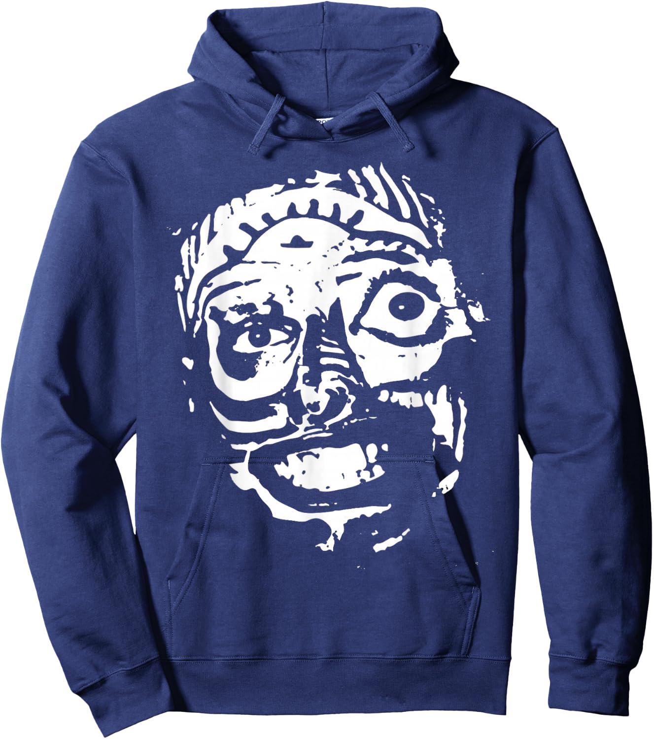 Vintage Meditation Retro Will Wood Basic Selffish Funny Hoodie - Hoodie | Navy