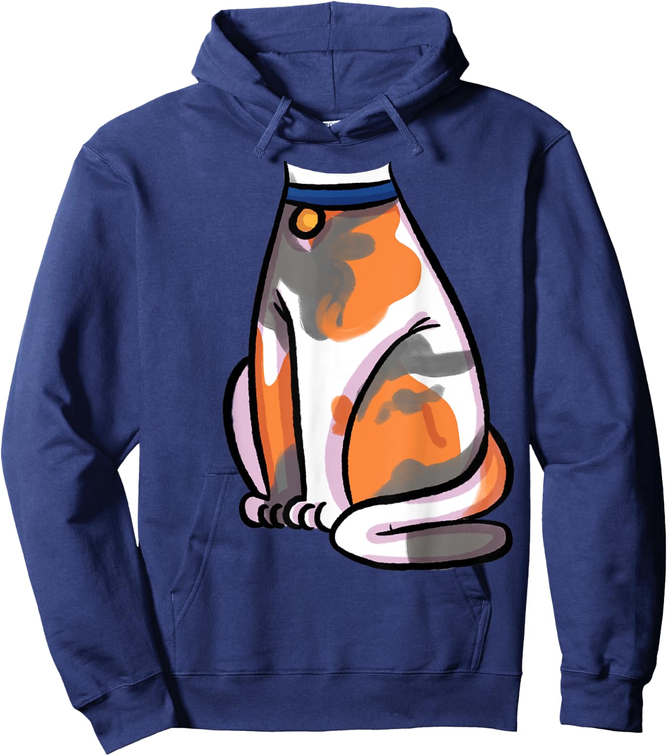 Calico Cat Costume Shirt - Halloween Cat Outfit Hoodie - Hoodie | Navy