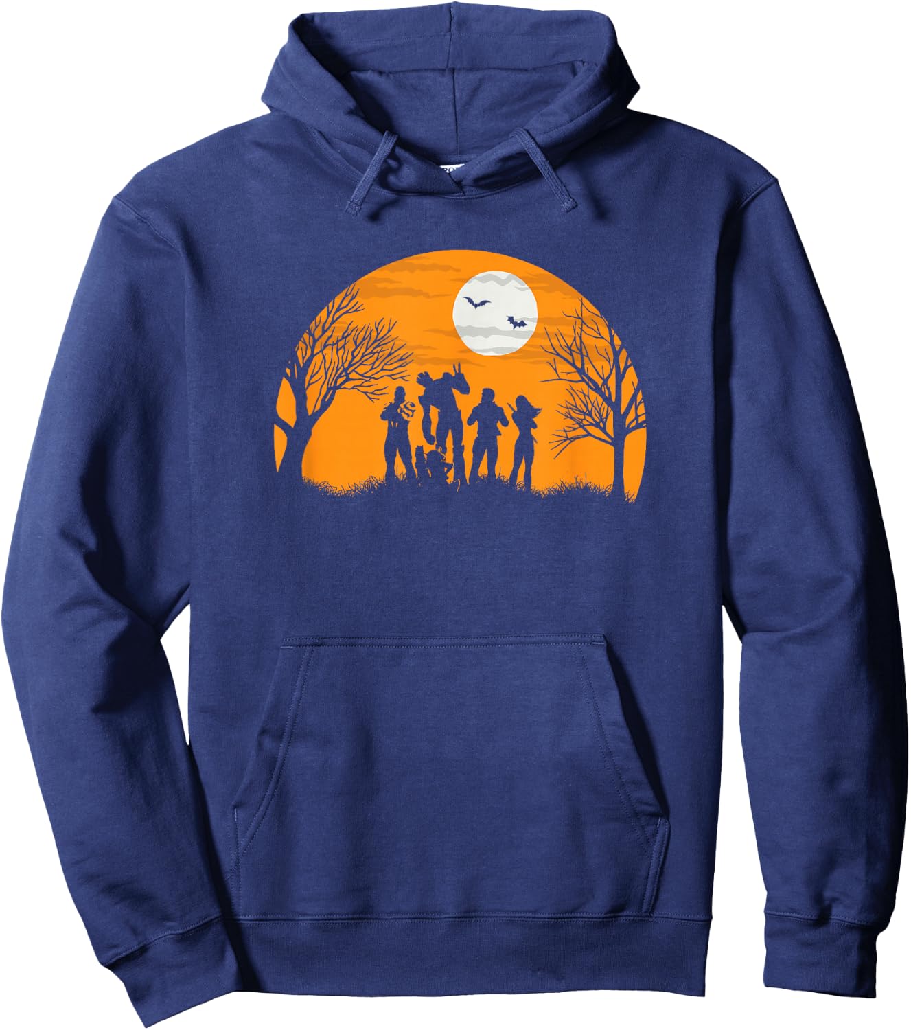 Marvel Guardians of The Galaxy Silhouette Halloween Hoodie - Hoodie | Navy