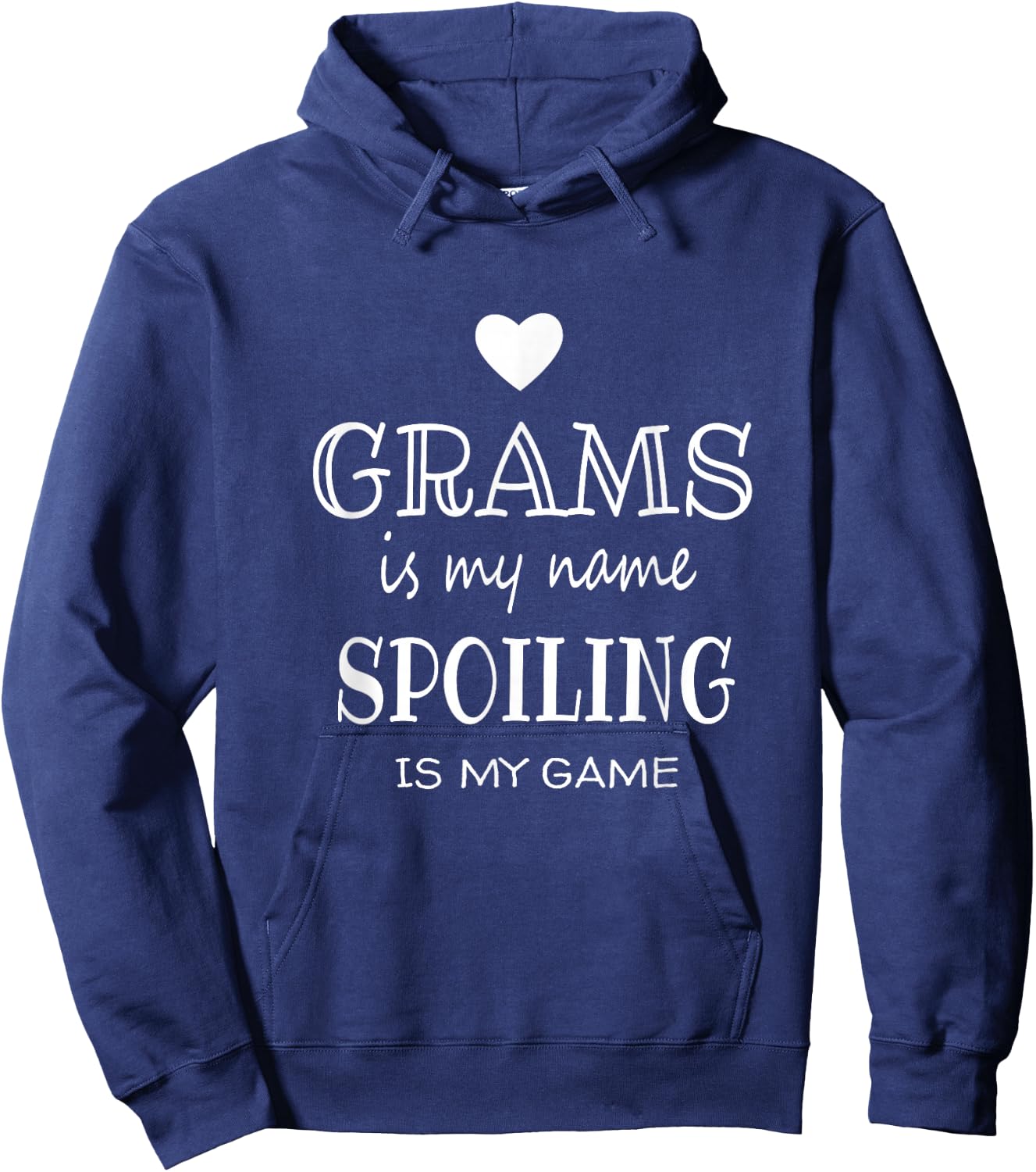 Grams is My Name Spoiling is My Game Grandmother Grandma Hoodie - Hoodie | Navy