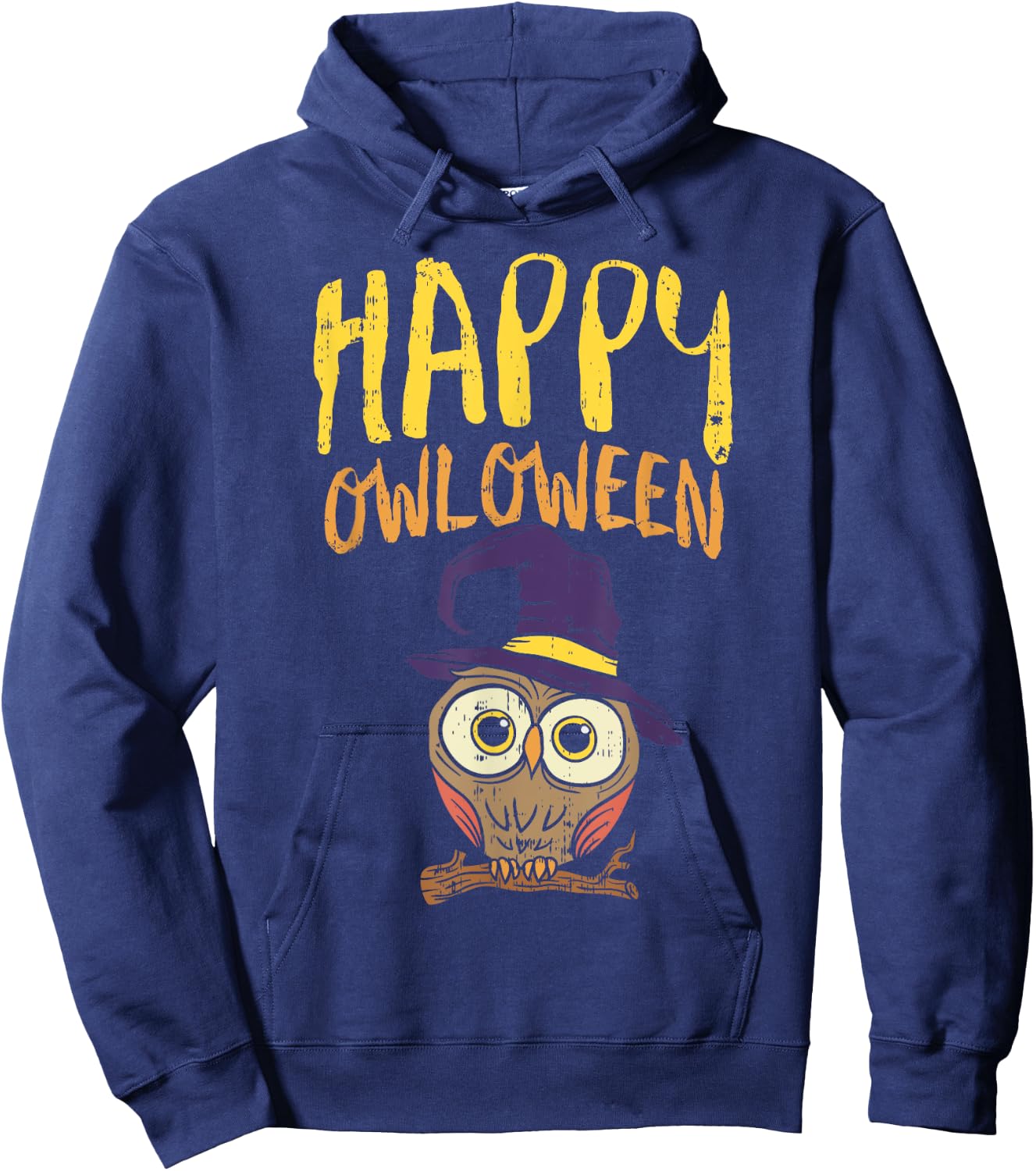 Funny Halloween Shirt Happy Owloween Owl Lover Bird Costume Hoodie - Hoodie | Navy