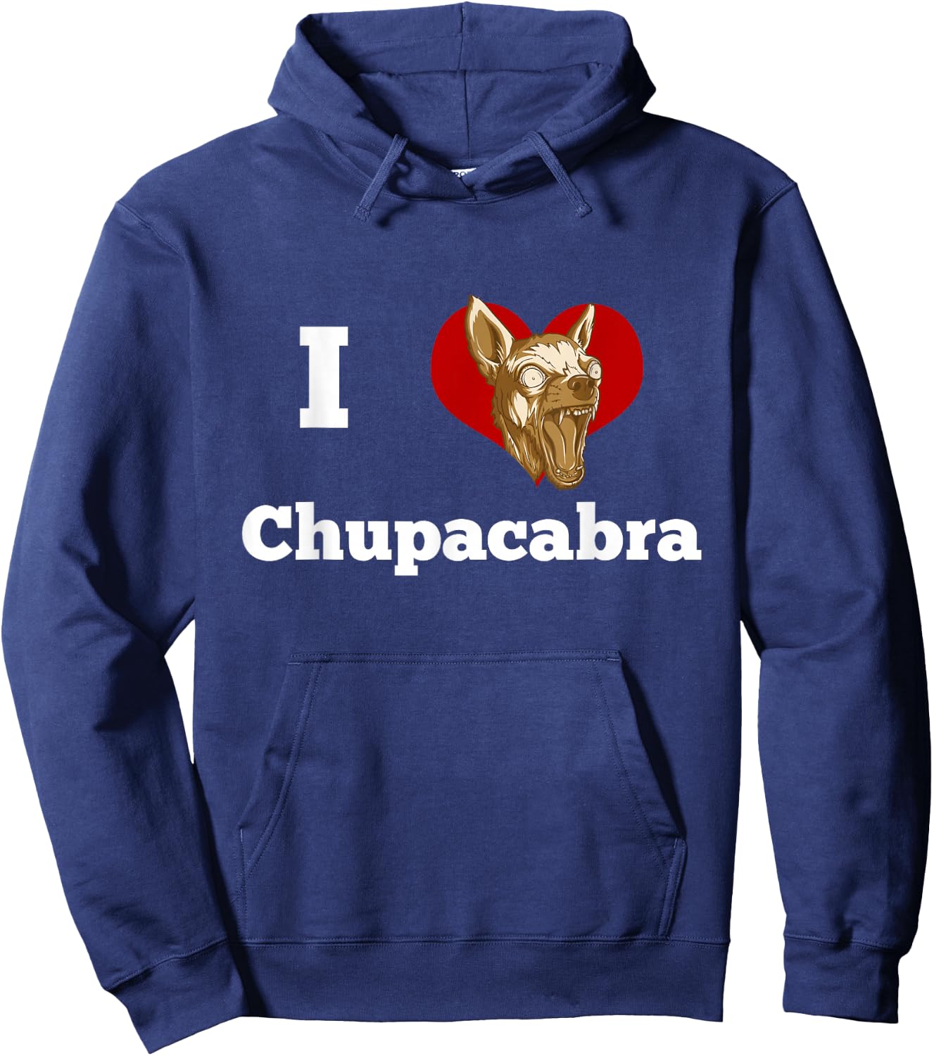 Chupacabra Shirt - I love Chupacabra Hoodie - Hoodie | Navy