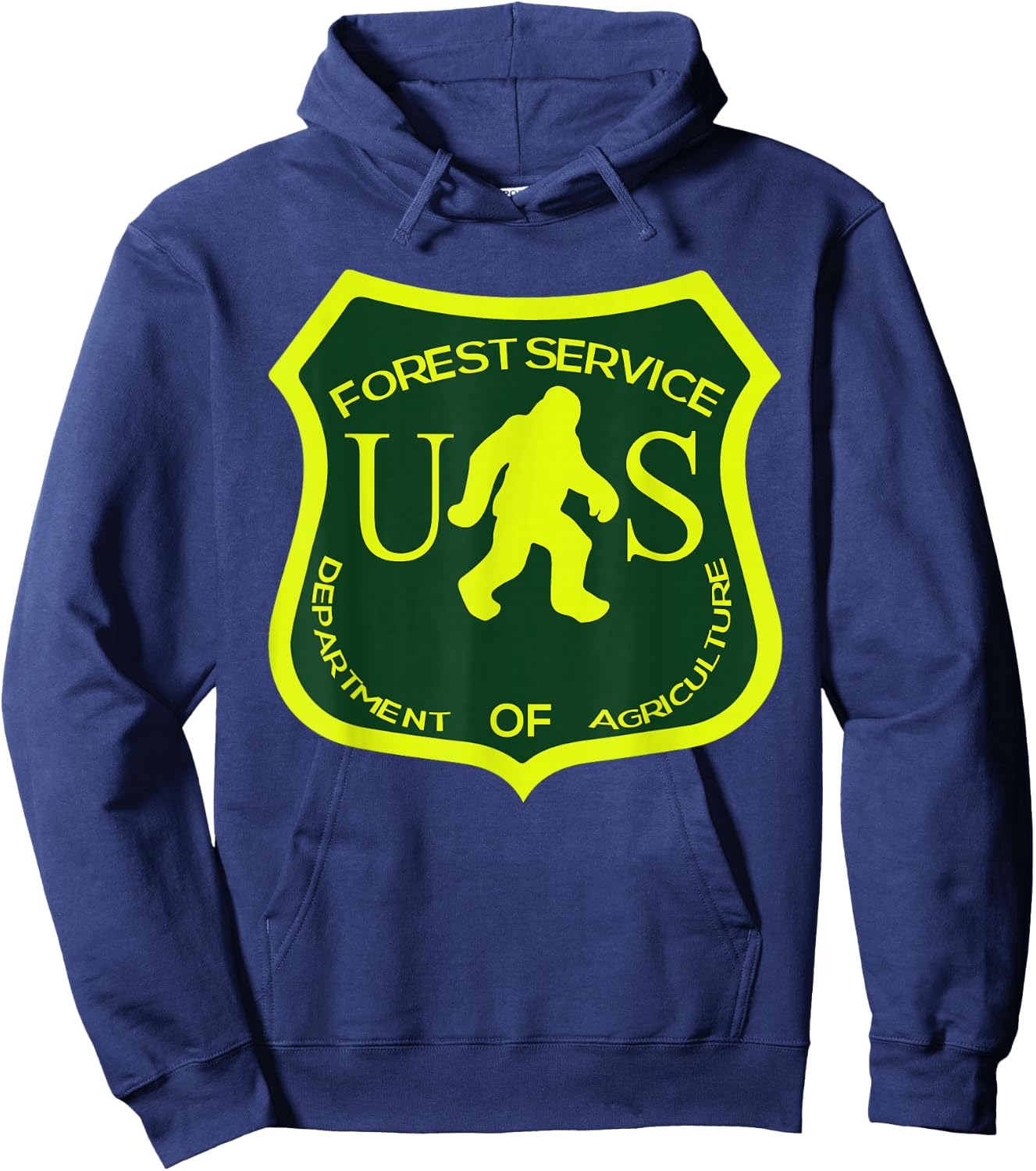 Funny Bigfoot National Park Forest Service Sasquatch Hoodie - Hoodie | Navy