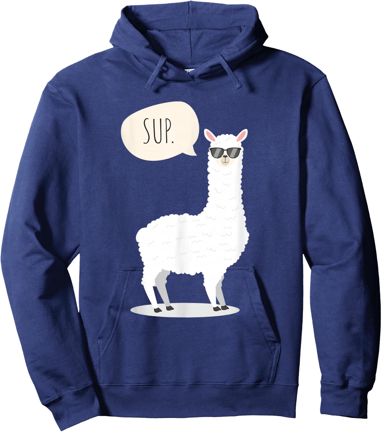 Sup No Drama Llama Alpaca Hoodie - Hoodie | Navy