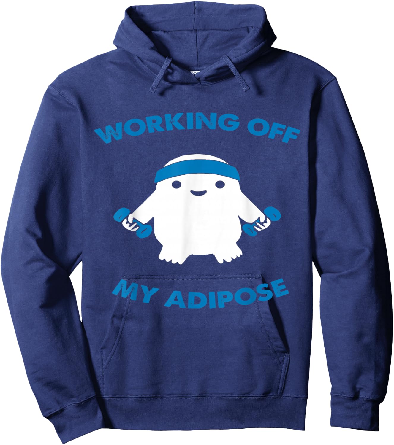 Working Off My Adipose Hoodie - Hoodie | Navy