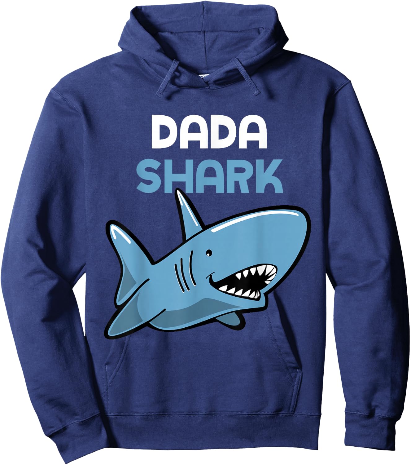 Dada Shark Cool Funny Family Hoodie - Hoodie | Navy