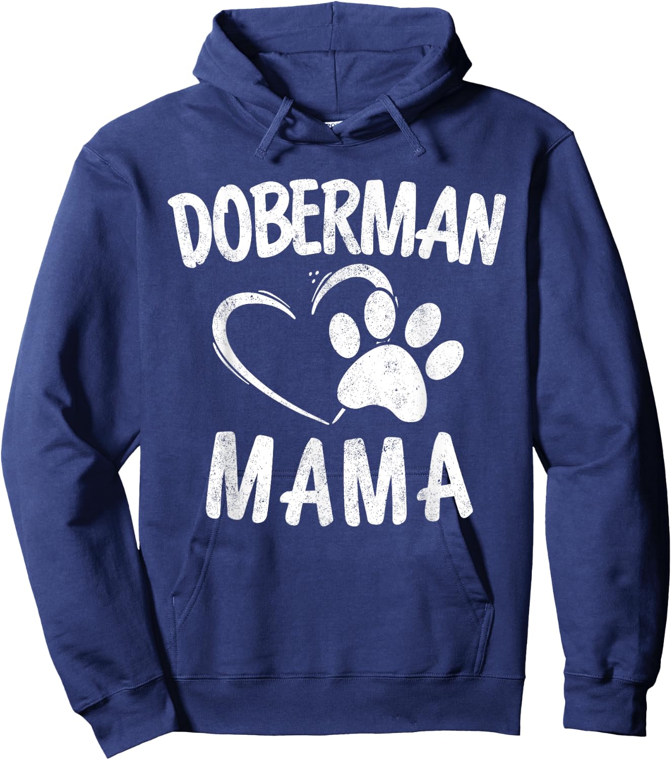 Doberman Mama Gift Dog Dobie Lover Apparel Dobermann Mom Hoodie - Hoodie | Navy