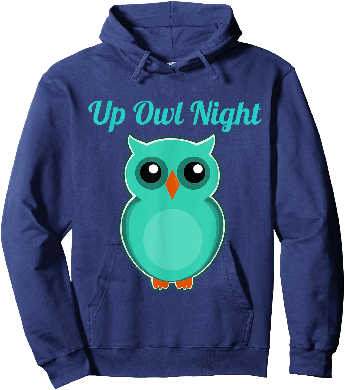 Up Owl Night Cute Top & Girls Who Are Night Owls Hoodie - Hoodie | Navy