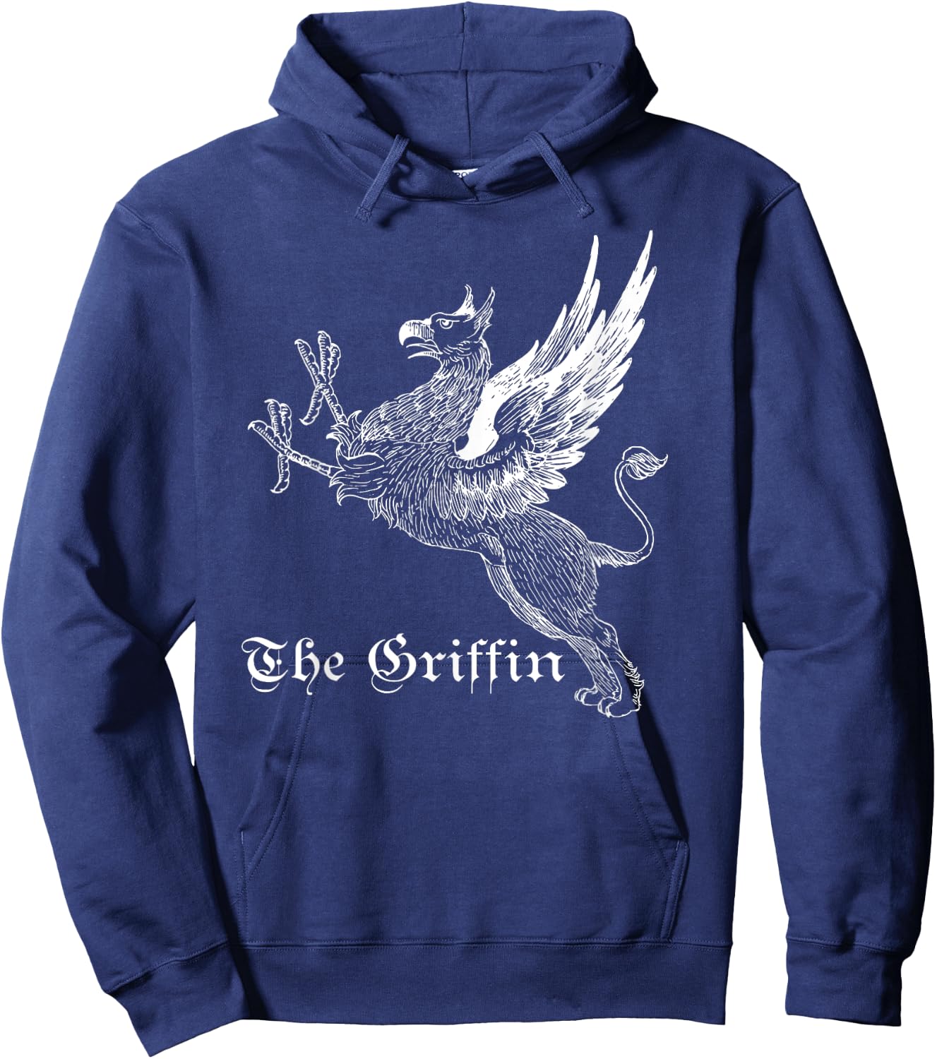 The Griffin Mythical Griffin Shirt White Lines Hoodie - Hoodie | Navy