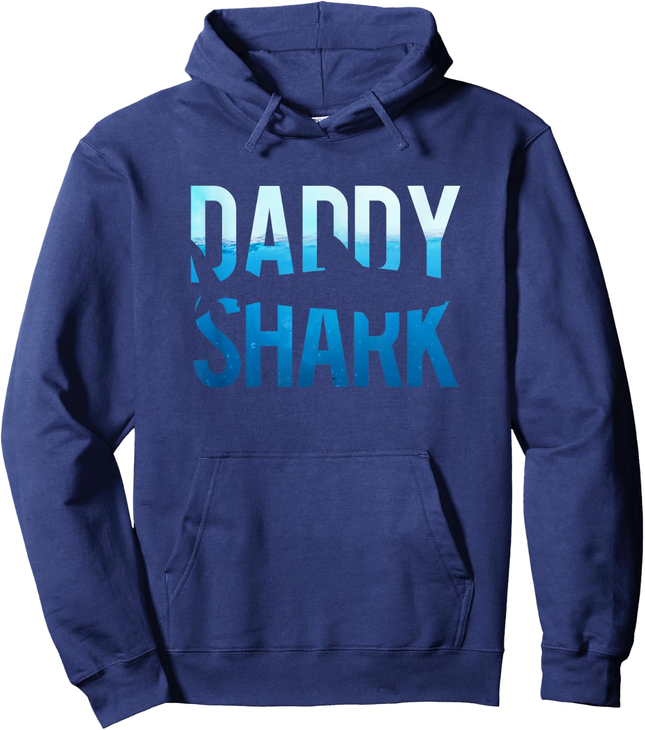 Daddy Shark Shirt Father Birthday Themed Hoodie - Hoodie | Navy