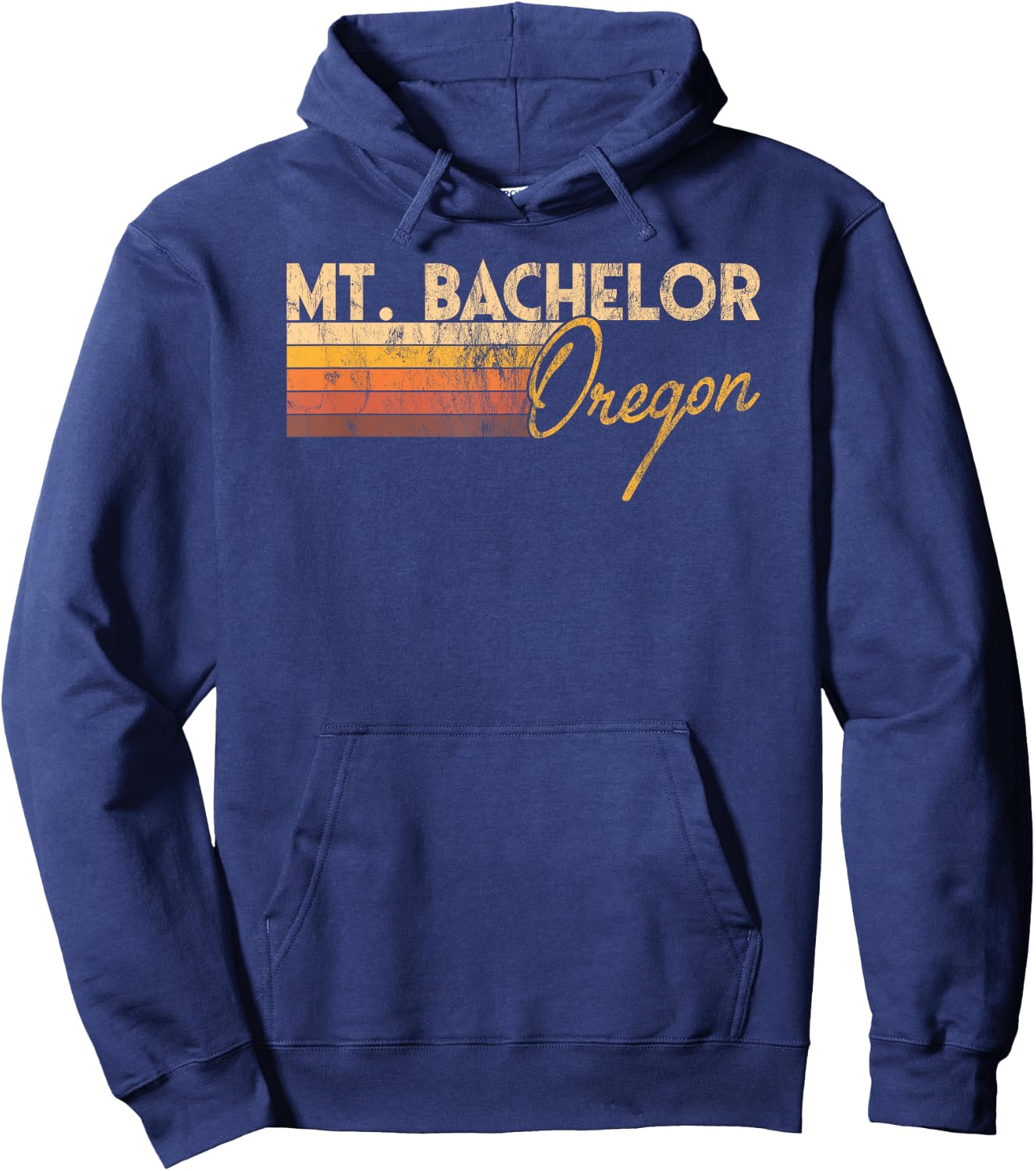 Mt. Bachelor Oregon Hoodie - Hoodie | Navy