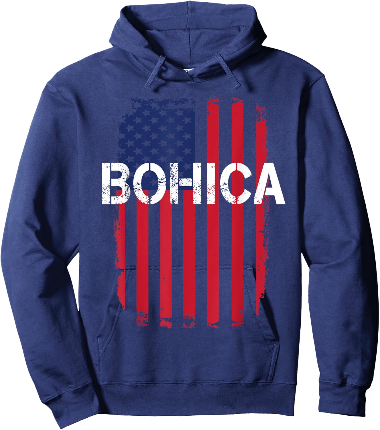 Funny Army Saying Veteran Slang Bend Over BOHICA Hoodie - Hoodie | Navy