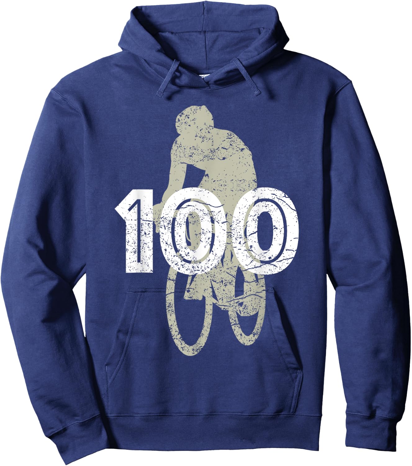 Cycling 100 Miles for the cyclist that rides a bike Hoodie - Hoodie | Navy