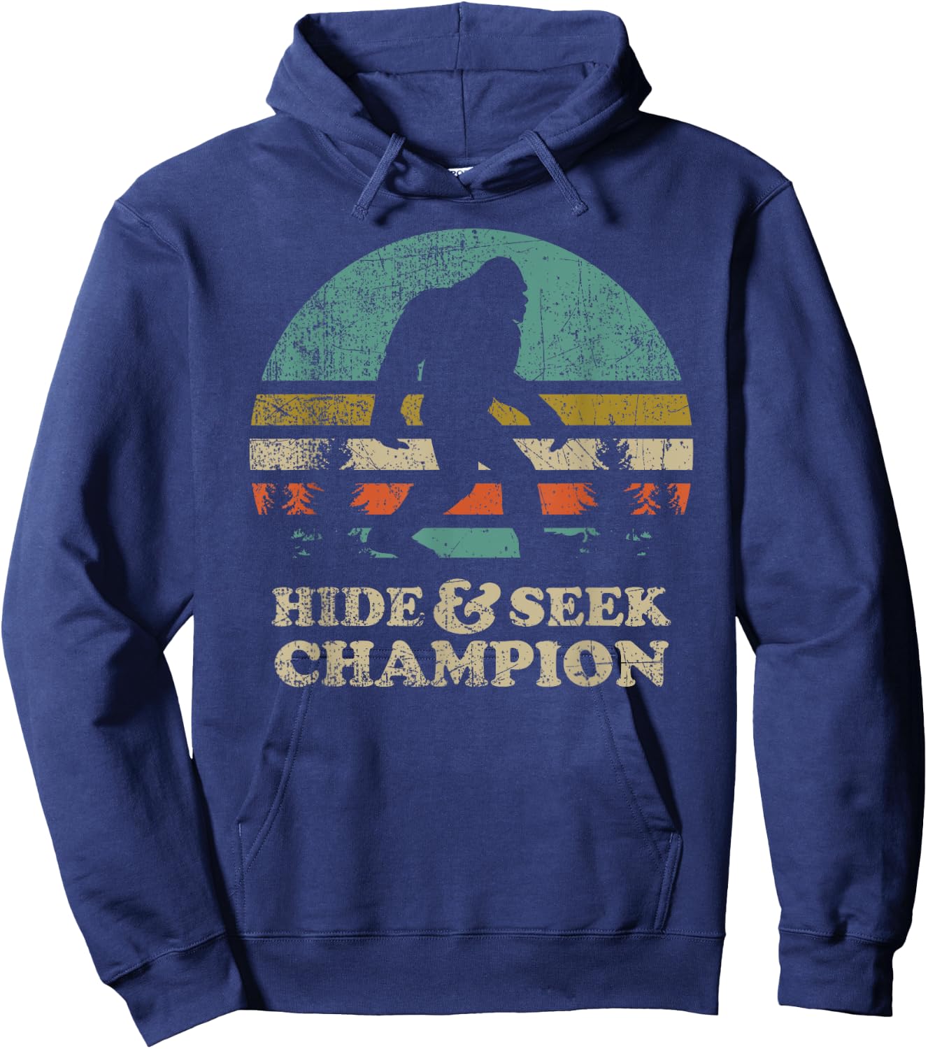 Hide & Seek Champion Bigfoot 1967 Funny Hoodie - Hoodie | Navy