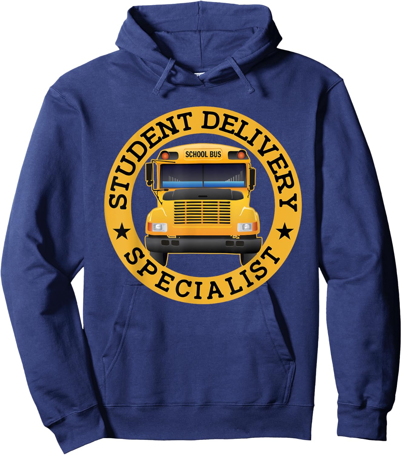 Student Delivery Specialist Funny School Bus Driver Hoodie - Hoodie | Navy