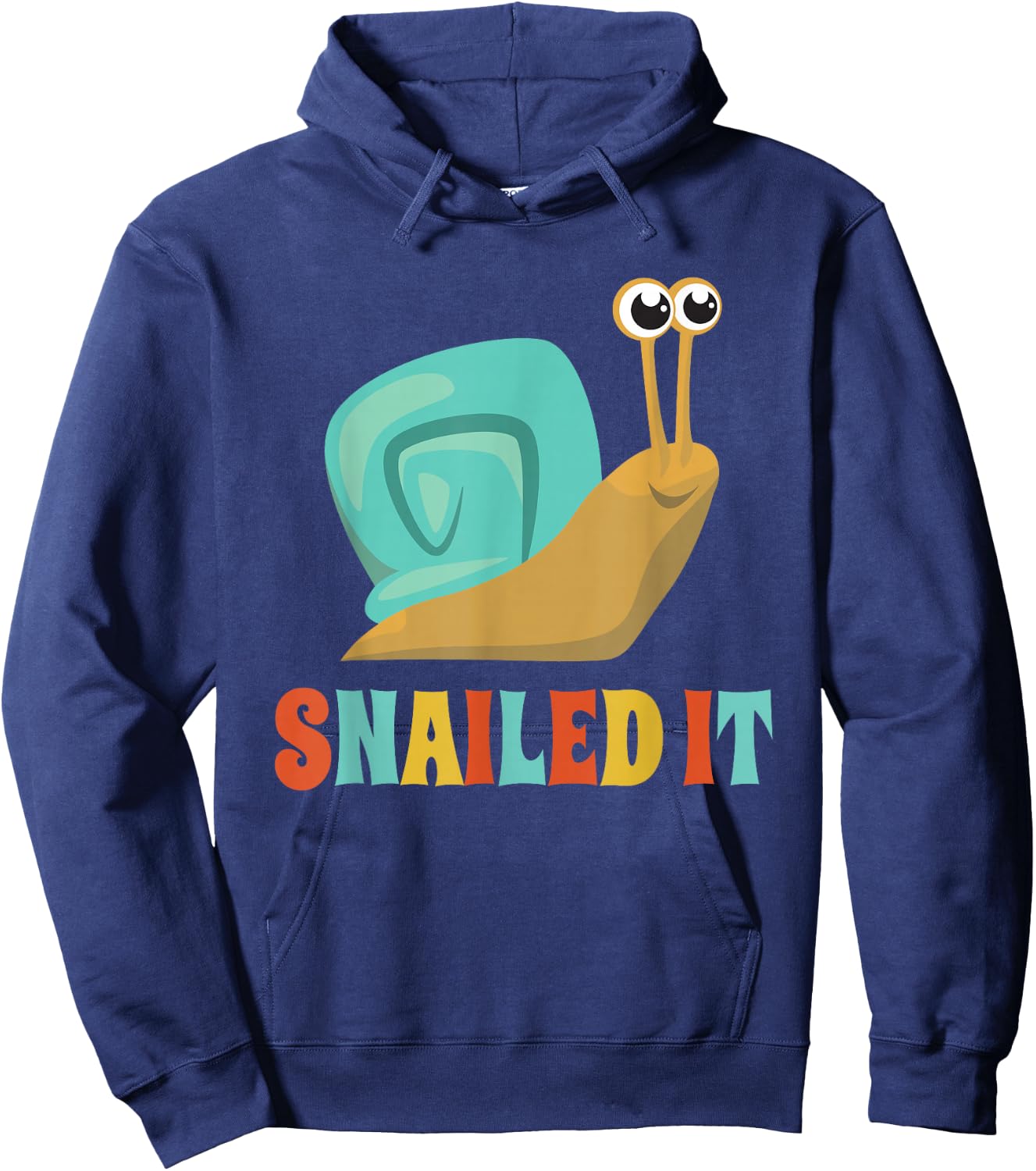 Funny Cute Snail Lover Snails Gift Snailed It Hoodie - Hoodie | Navy