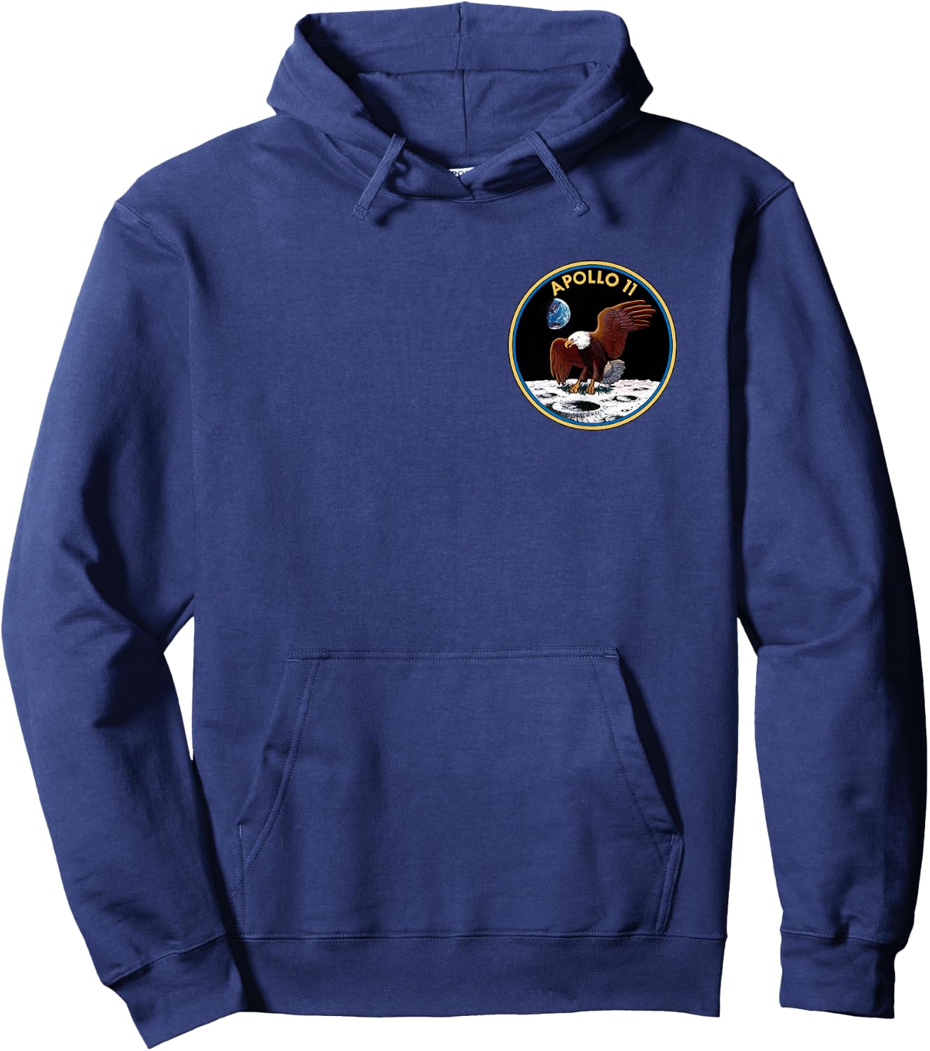 Apollo 11 - Apollo's 50th Anniversary - Pocket Logo Hoodie - Hoodie | Navy