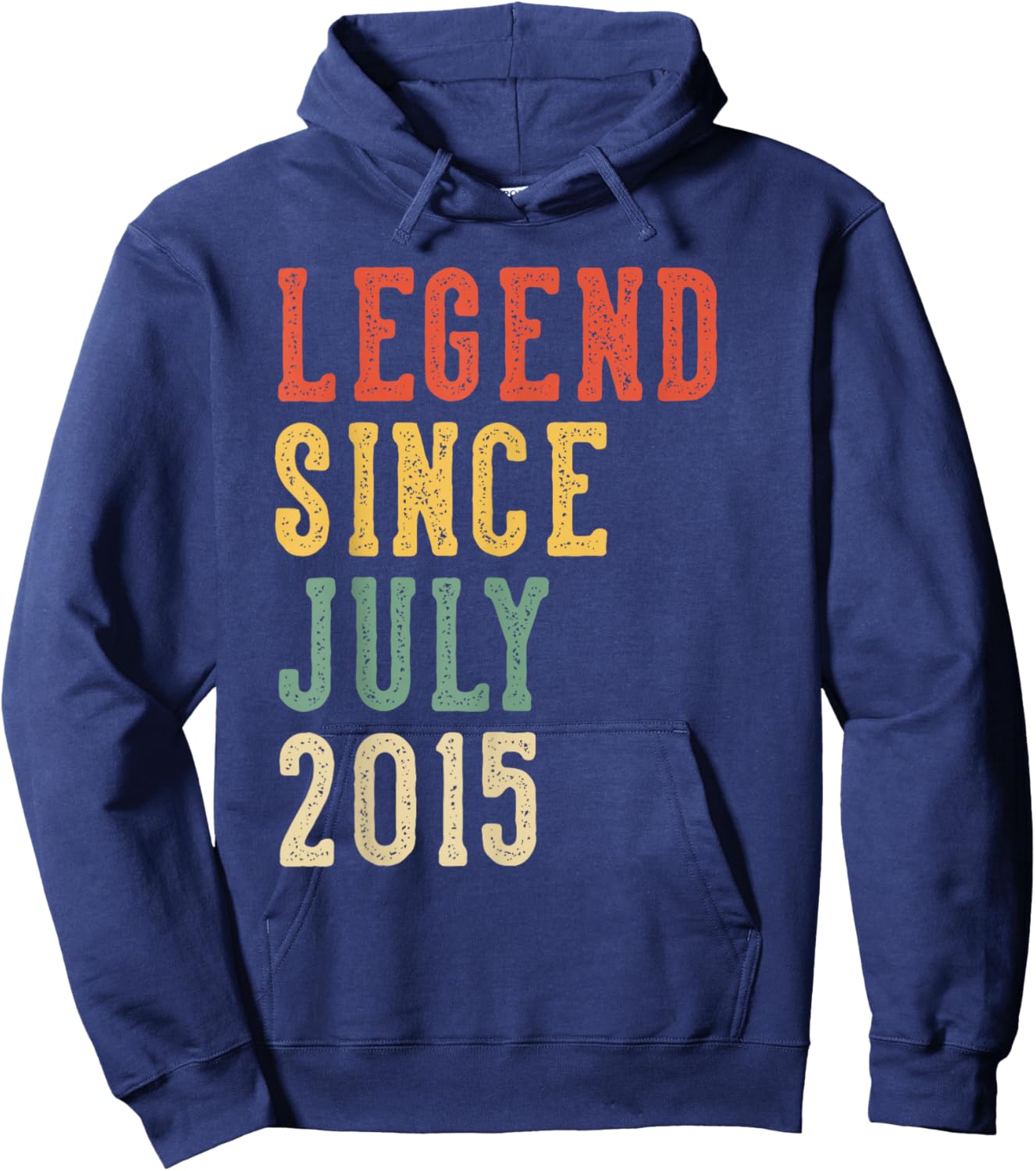 Legend Since July 11th Birthday 2015 Men Women 11 Year Old Hoodie - Hoodie | Navy