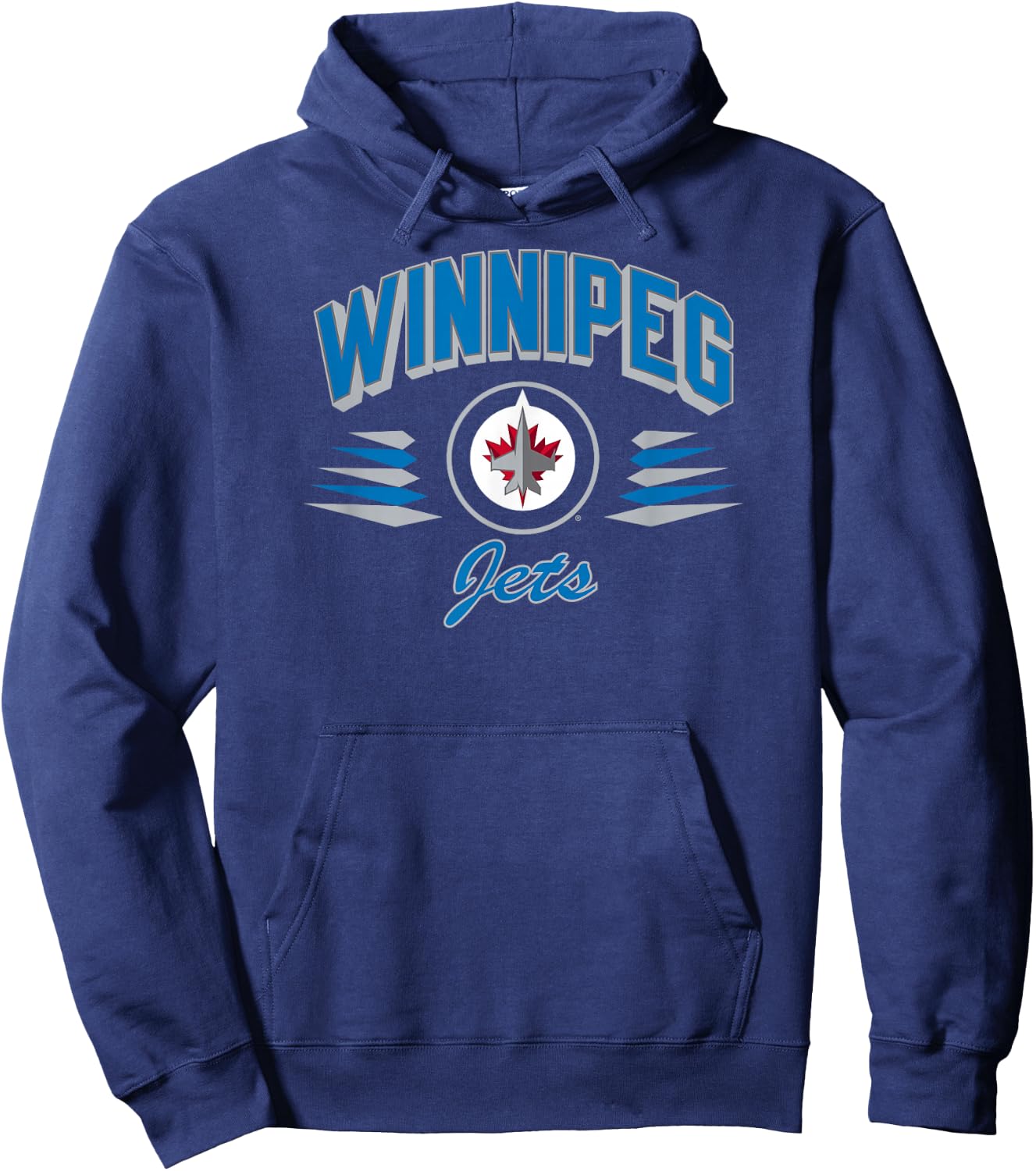 Winnipeg Jets Retro Diamond Navy Officially Licensed Hoodie - Hoodie | Navy