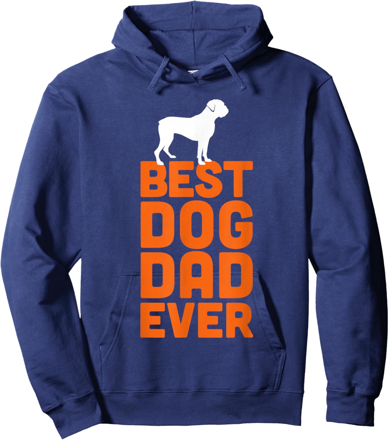 Best Boxer Owner Dog Dad Ever Hoodie - Hoodie | Navy