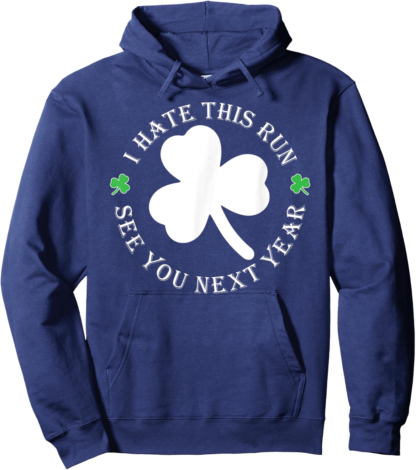 St Patricks Day Running Gear Shirt Funny Gift Hoodie - Hoodie | Navy