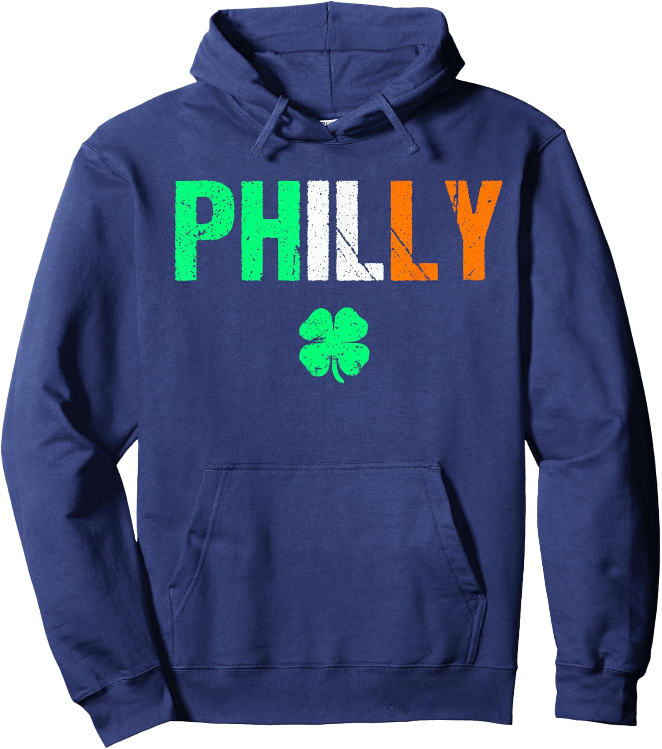 Philly Irish Shirt | Philadelphia Saint Patrick's Day Hoodie - Hoodie | Navy