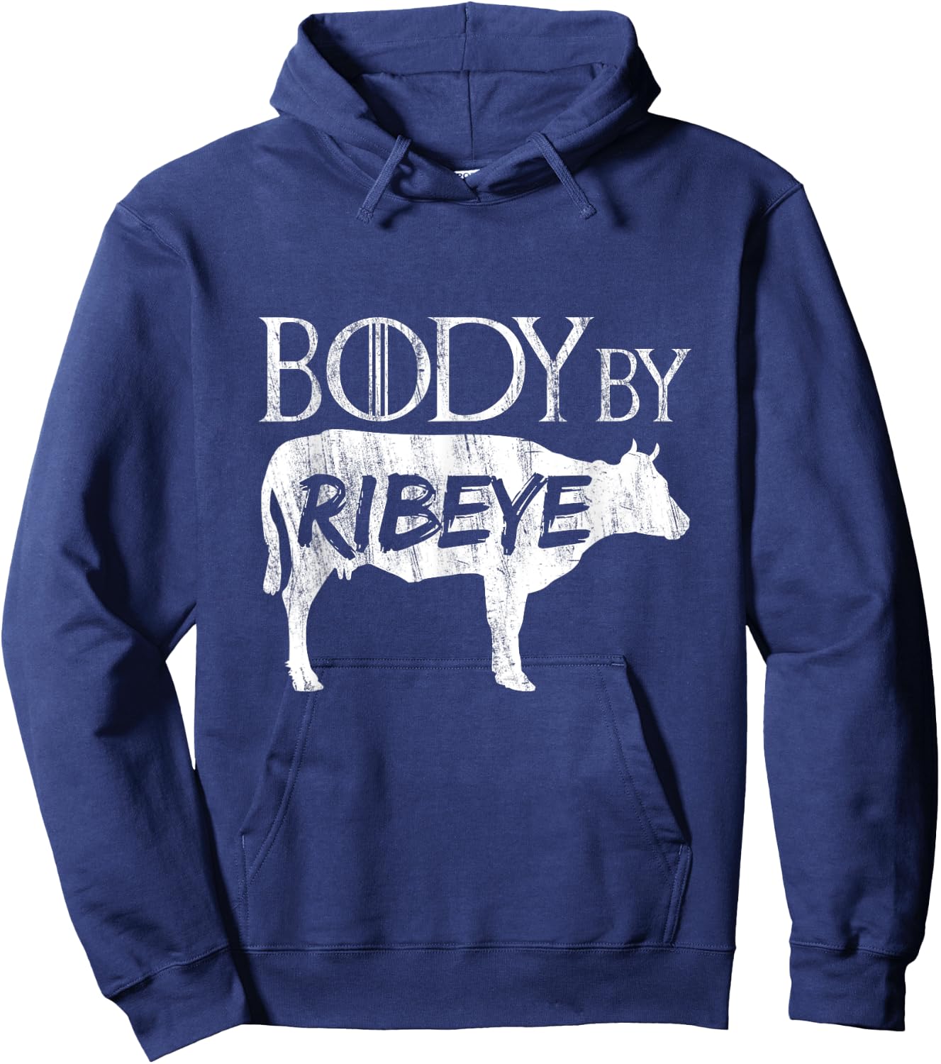 Carnivore Diet Body By Ribeye Hoodie - Hoodie | Navy