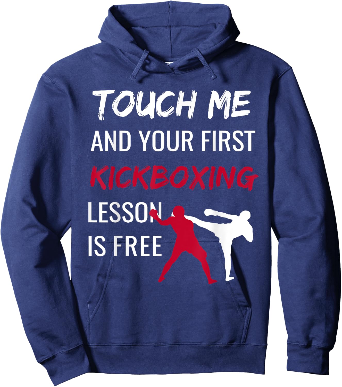 Funny Kickboxing Kick Boxing Sensei T Shirt Gift Hoodie - Hoodie | Navy
