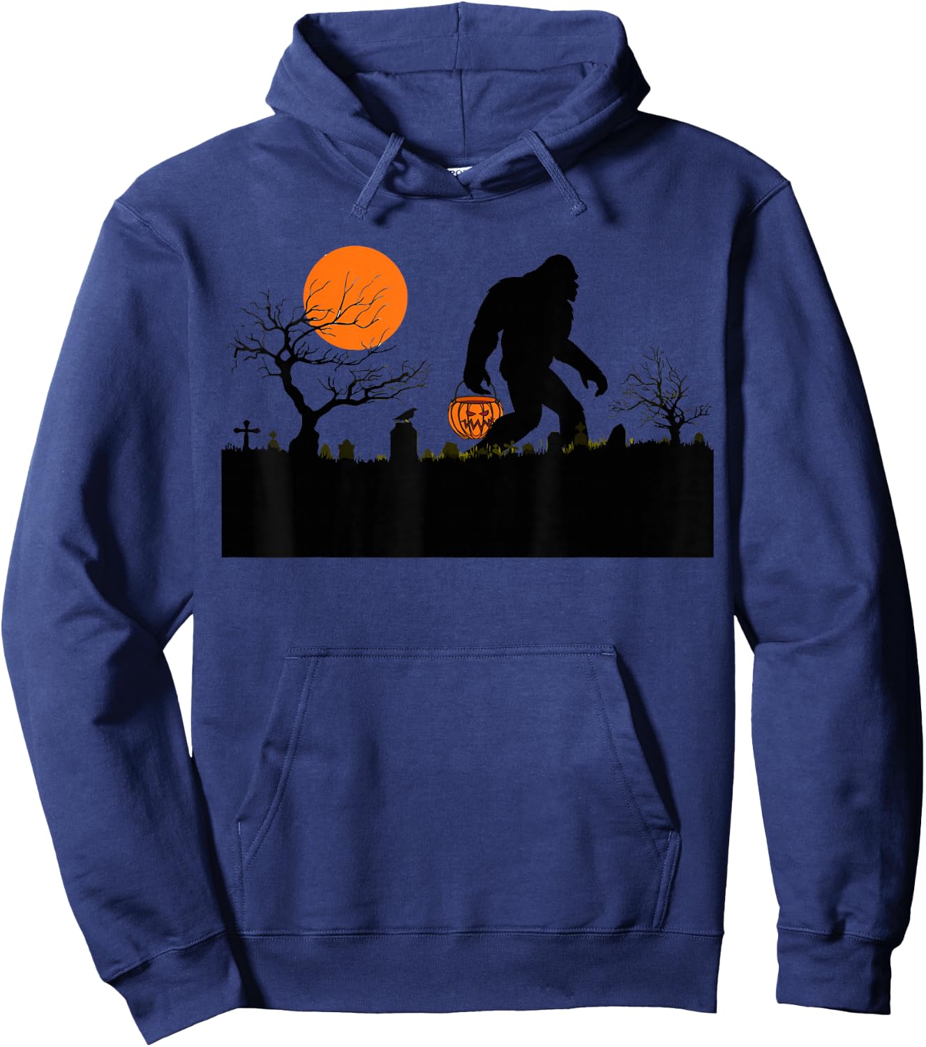 Funny Halloween Sasquatch Bigfoot Halloween Costume Hoodie - Hoodie | Navy
