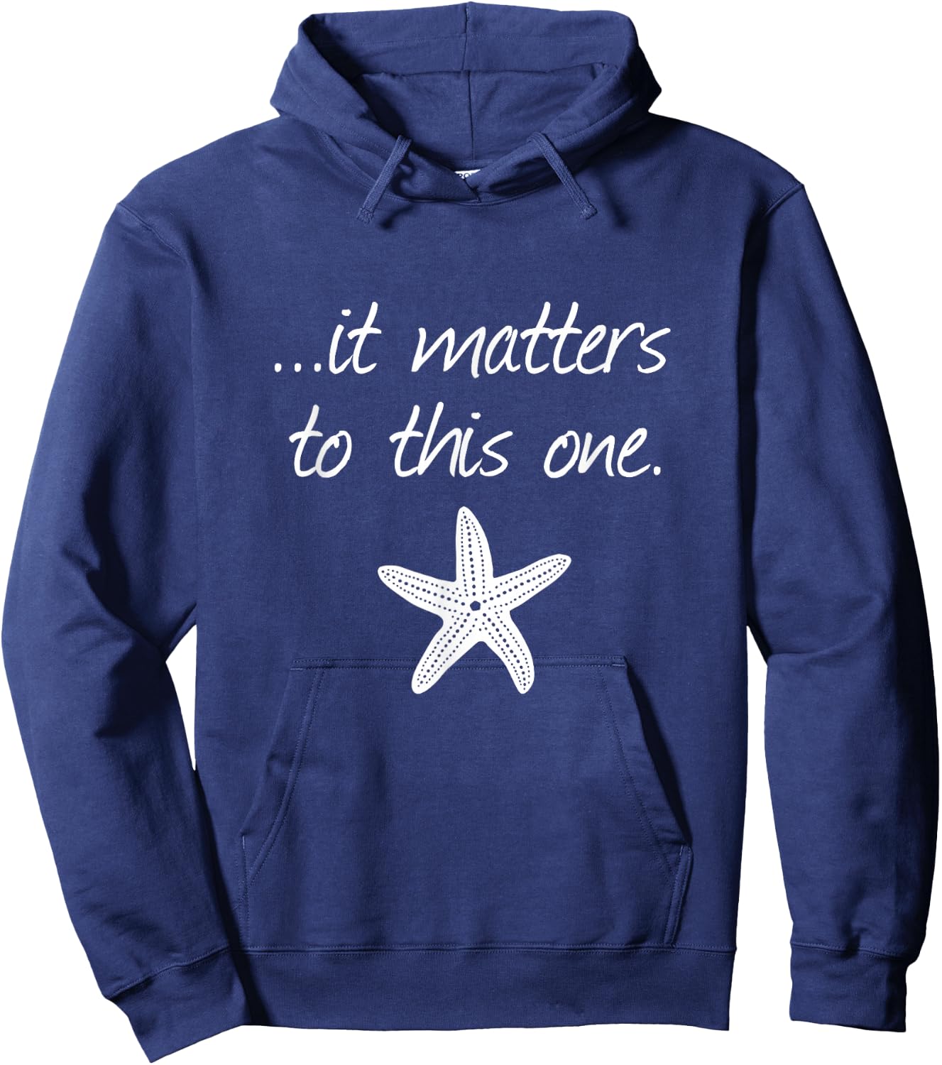 It Matters To This One Inspirational Starfish Story Poem Hoodie - Hoodie | Navy