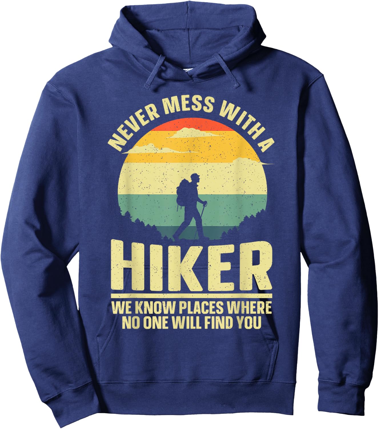 Best Hiking Art Women Outdoor Hike Gear Hiker Hiking Hoodie - Hoodie | Navy