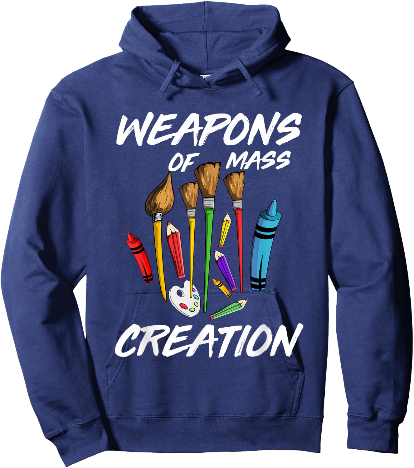 Weapons of Mass Creation Art T Shirt Hoodie - Hoodie | Navy