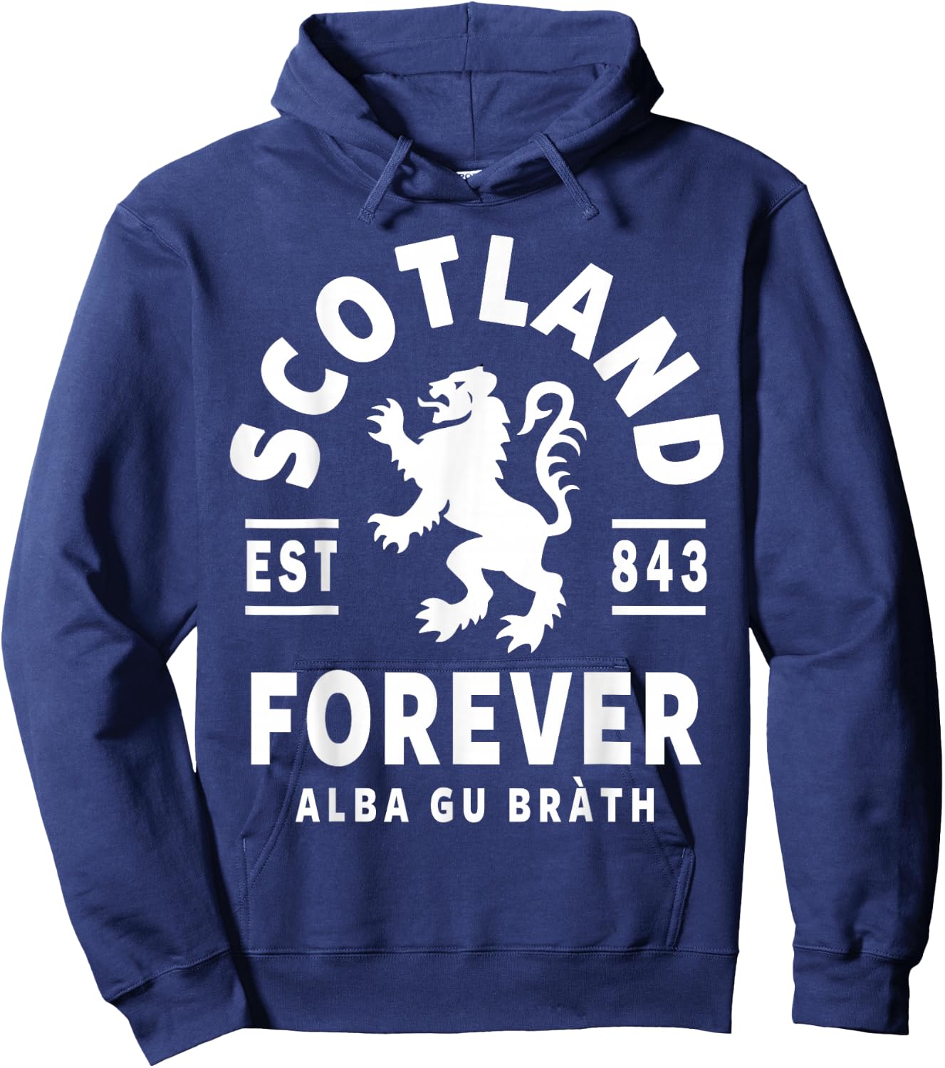 Scotland Forever Scottish Shirt Rampant Lion Hoodie - Hoodie | Navy