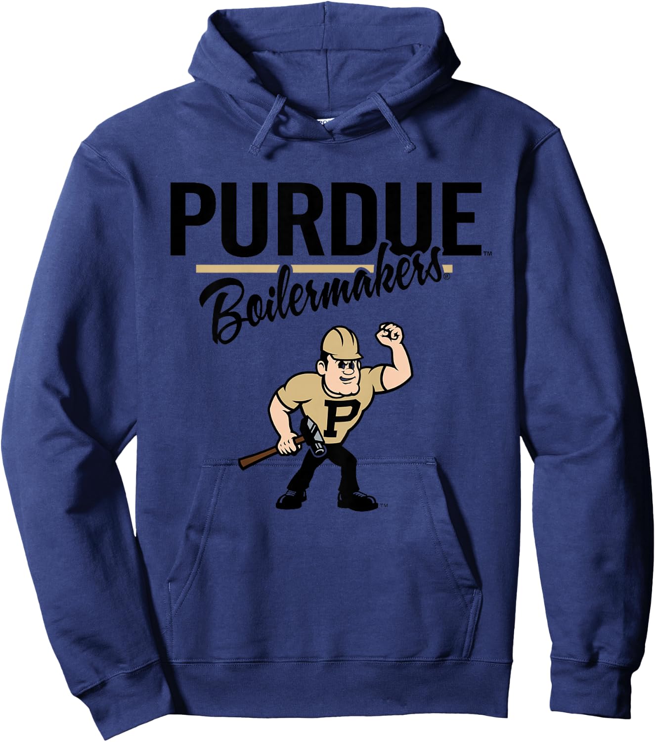 Kids Purdue Boilermakers Kid's Mascot White Officially Licensed Hoodie - Hoodie | Navy