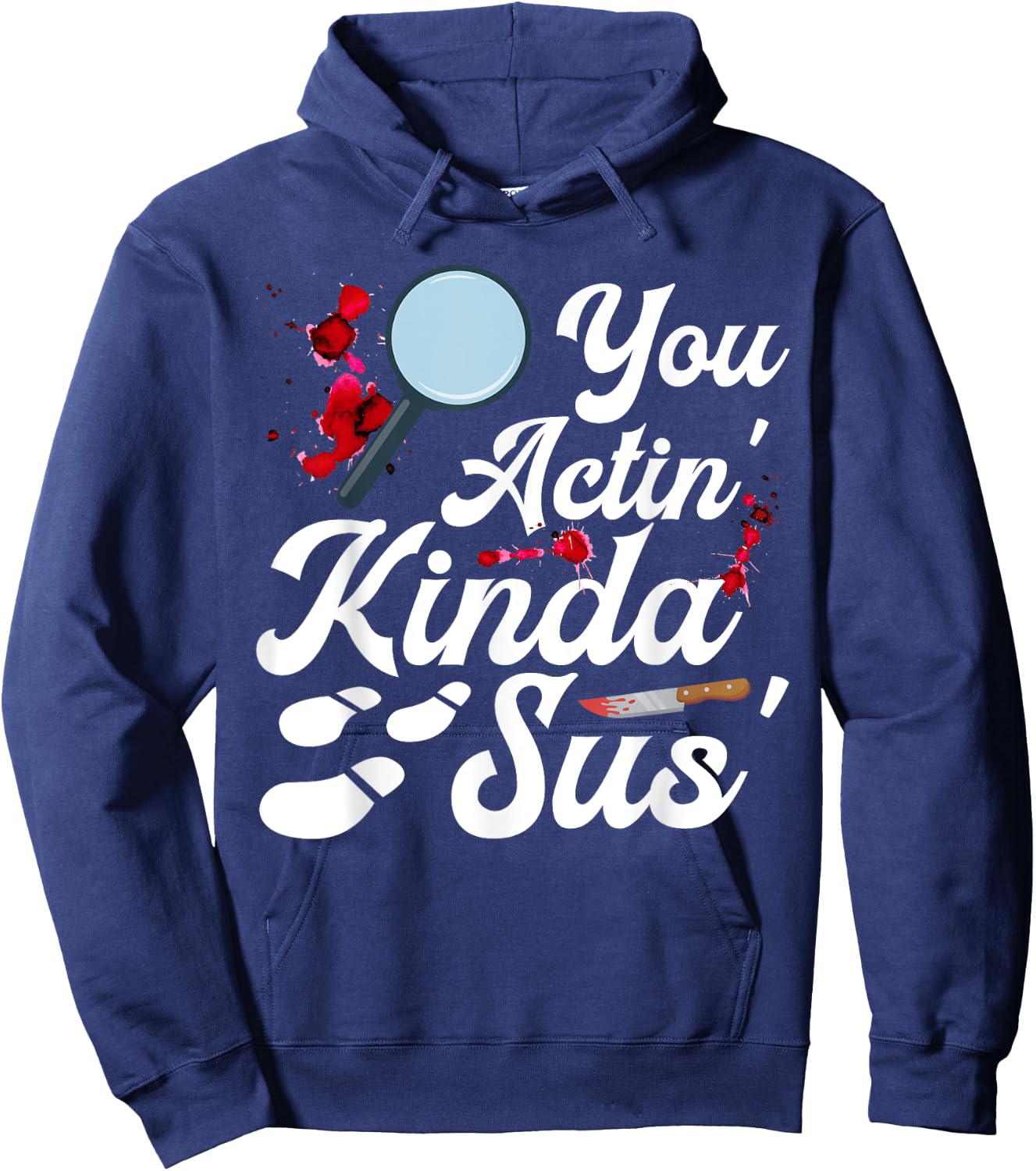 Crime Scene Markers Murder Mystery Dinner Party Host Hoodie - Hoodie | Navy