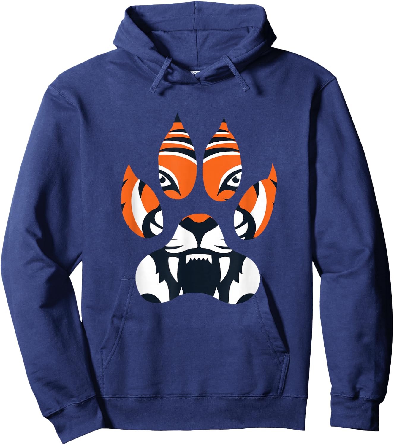 UAB KIDKIS -Adults Tiger Paw Animal Lover Wildlife Funny Gift Hoodie - Hoodie | Navy