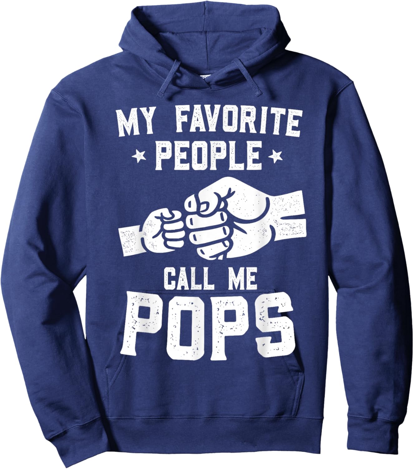 My Favorite People Call Me Pops Fist Bump Pops Hoodie - Hoodie | Navy