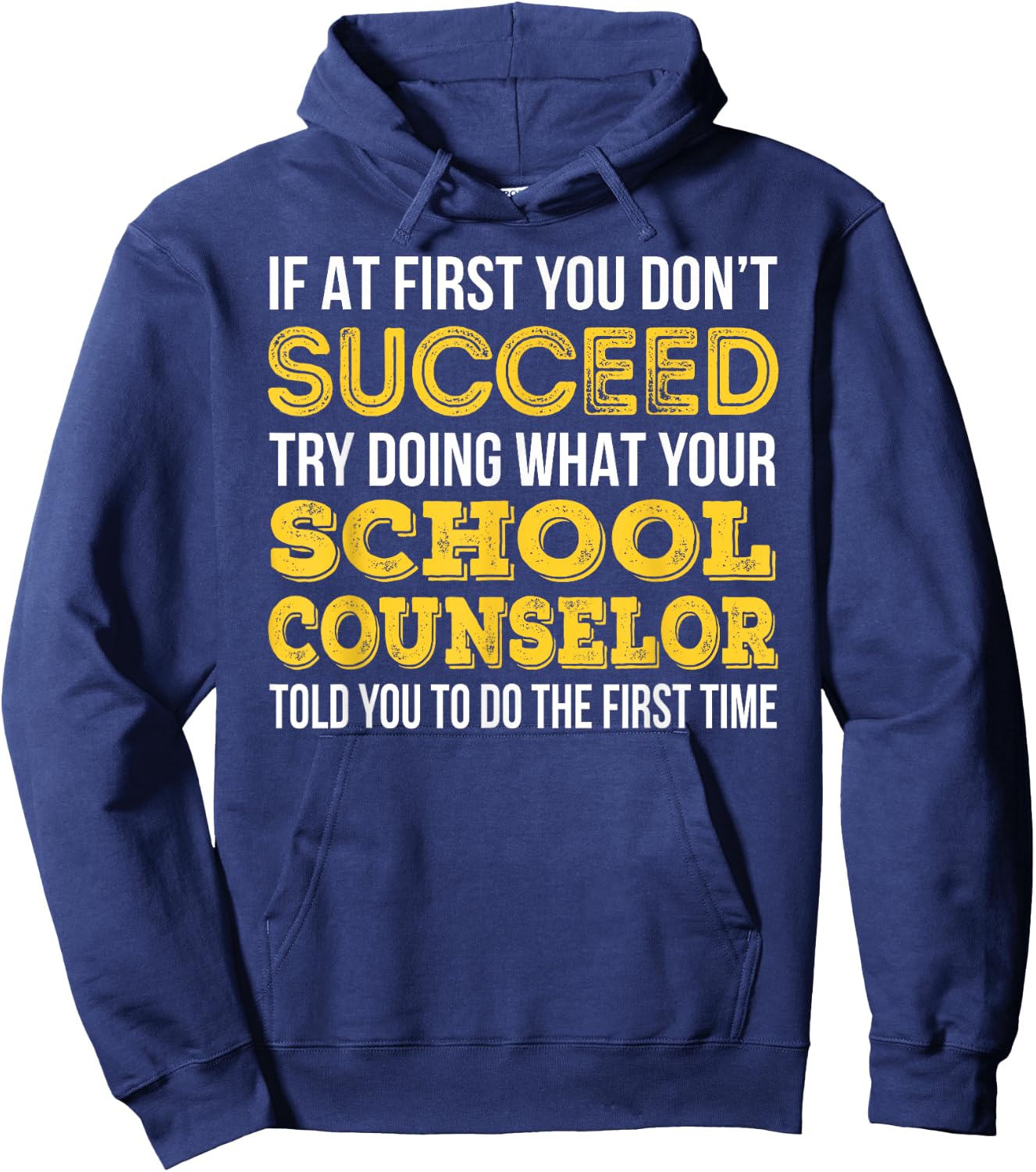 Funny School Counselor Gift Hoodie - Hoodie | Navy