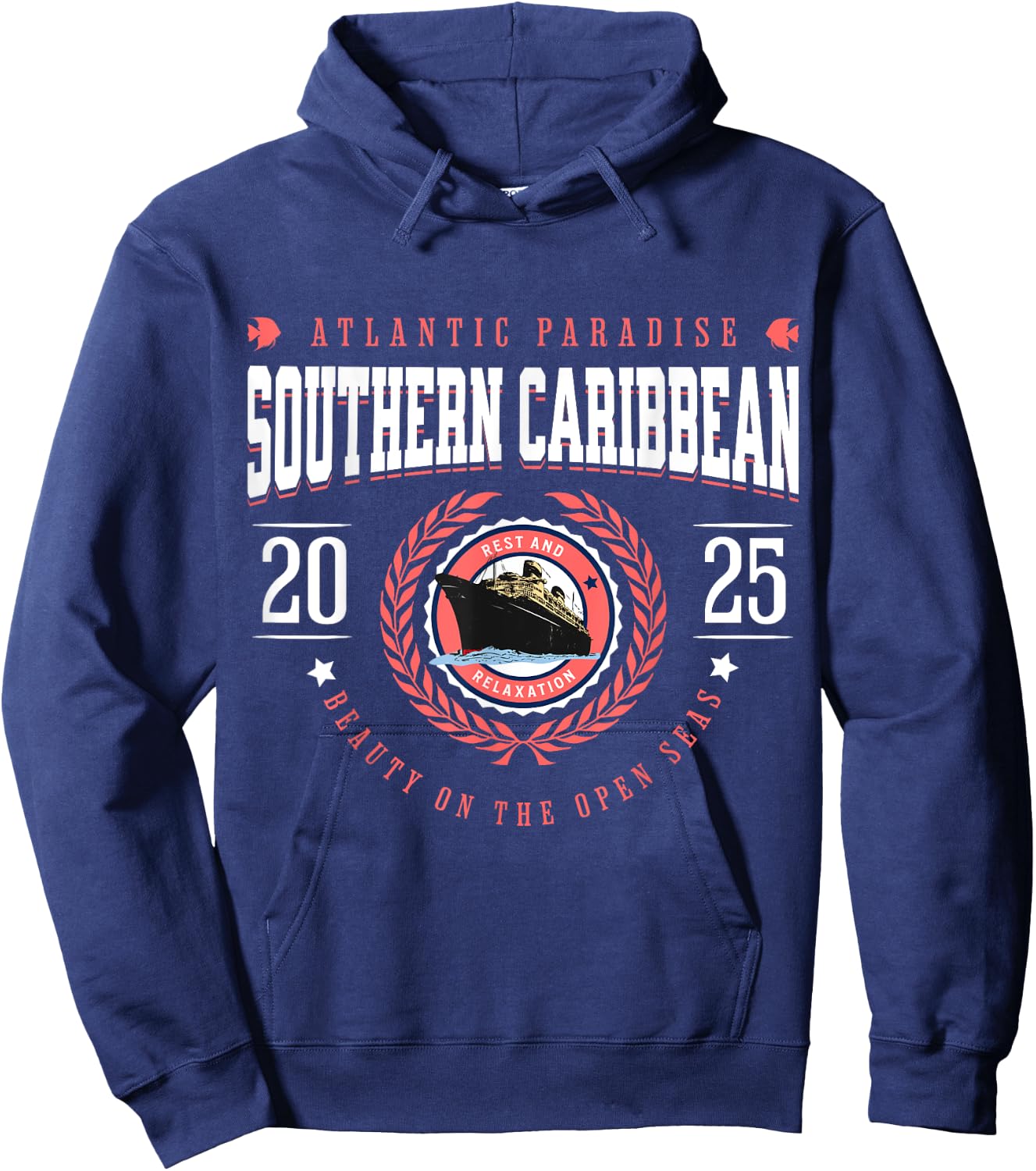 Southern Caribbean Cruise 2025 Vacation Souvenir Hoodie - Hoodie | Navy