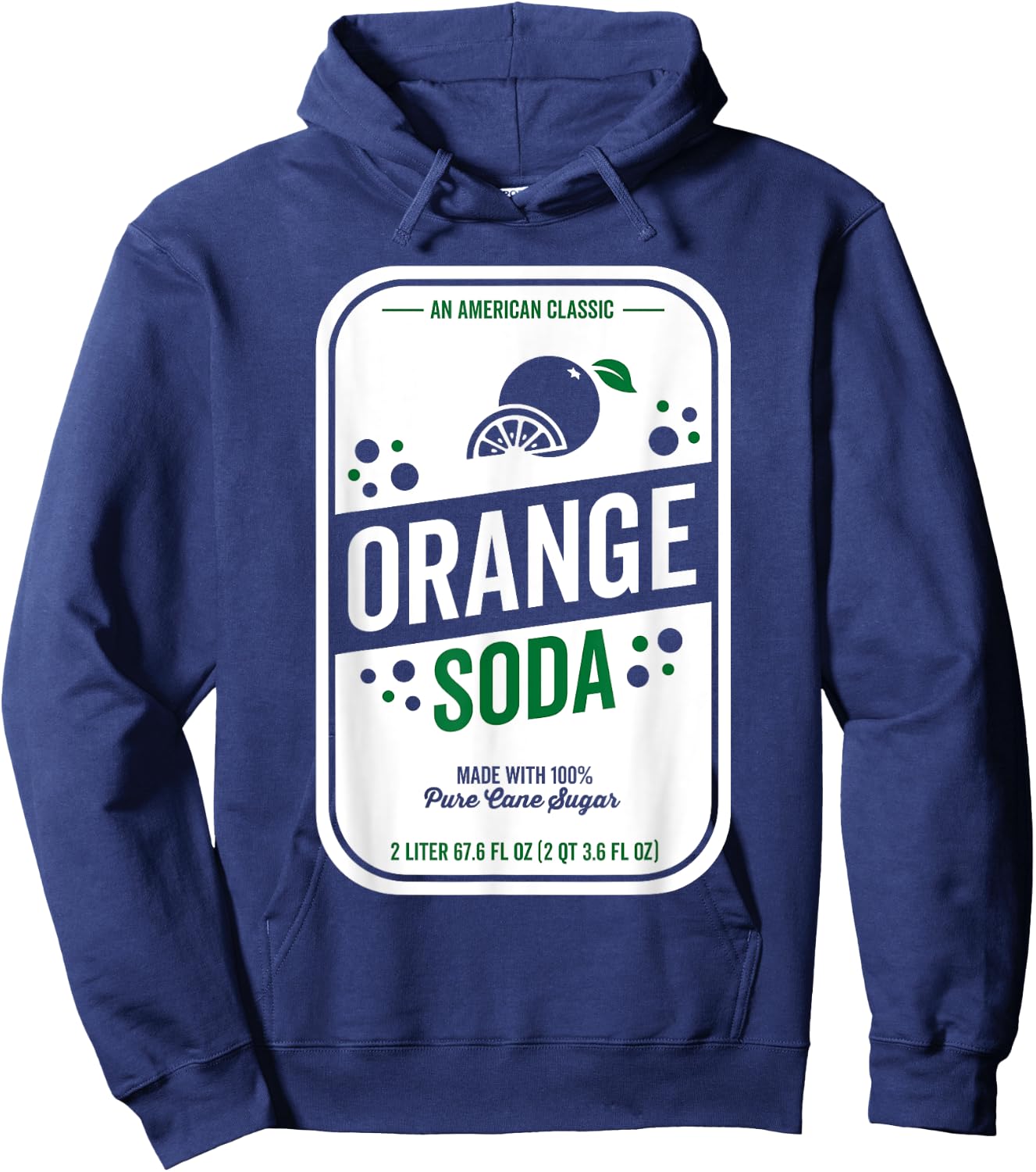 Soda Group Halloween Costume Orange Soda Hoodie - Hoodie | Navy