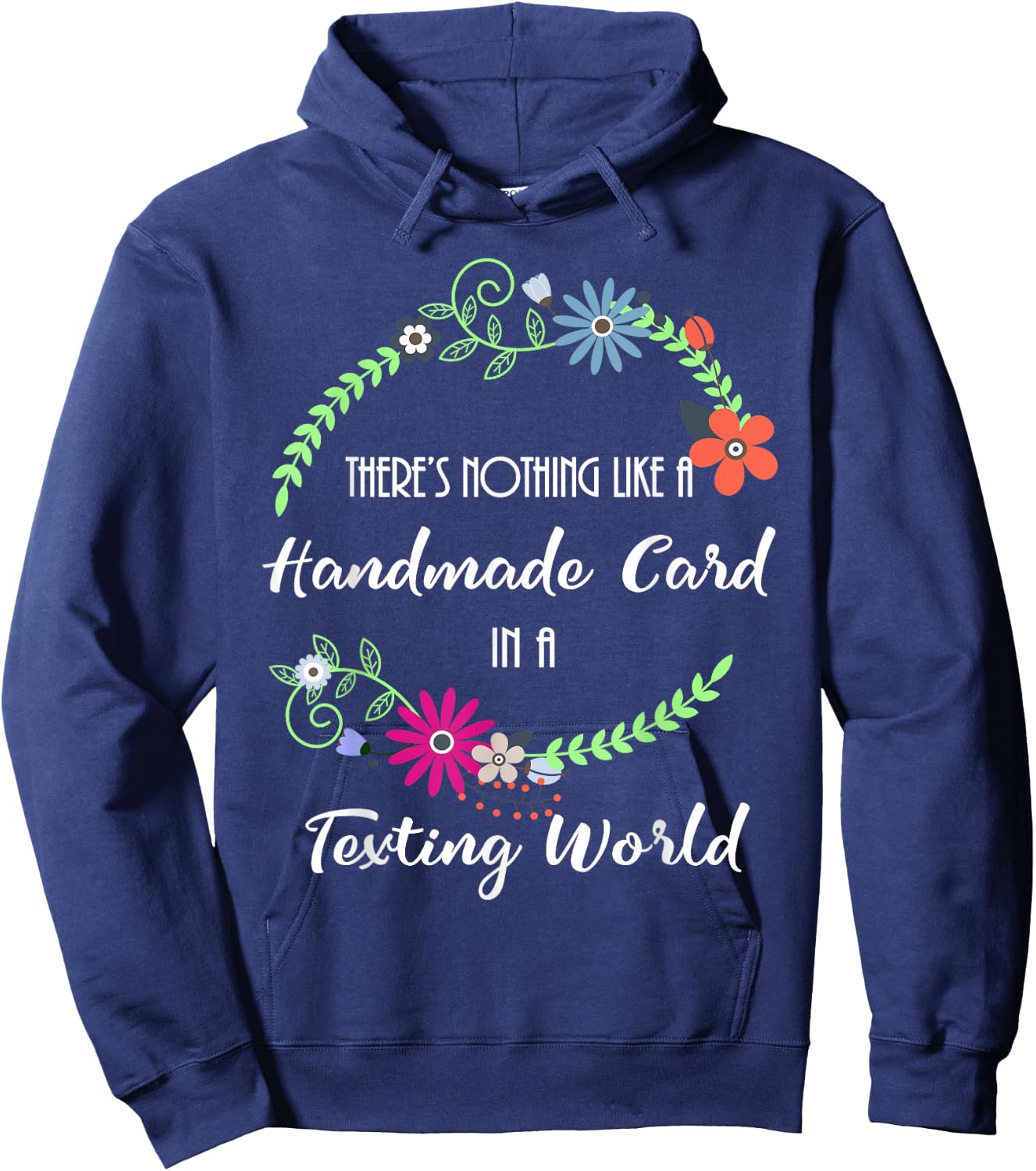 Cardmaking Handmade Card Making in Texting World Hoodie - Hoodie | Navy