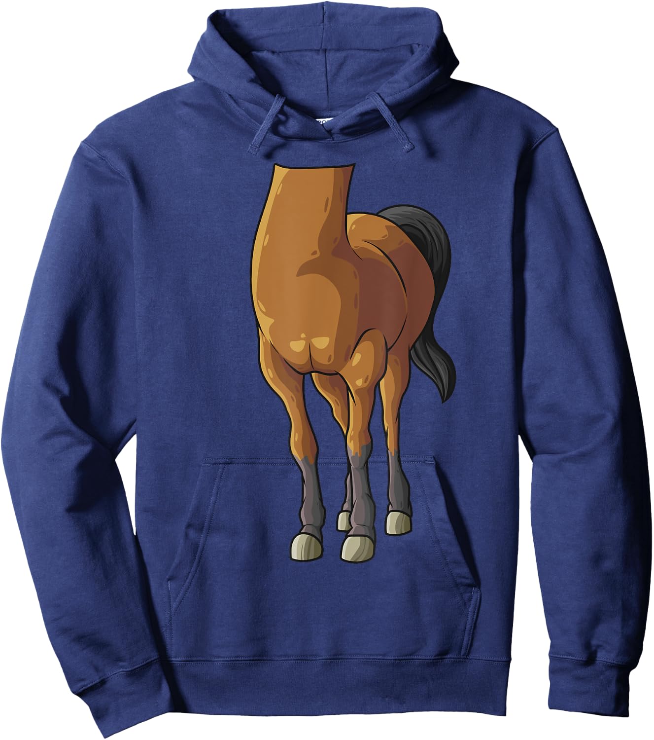 Cool Headless Horse Halloween Costume | Funny Lazy DIY Gift Hoodie - Hoodie | Navy