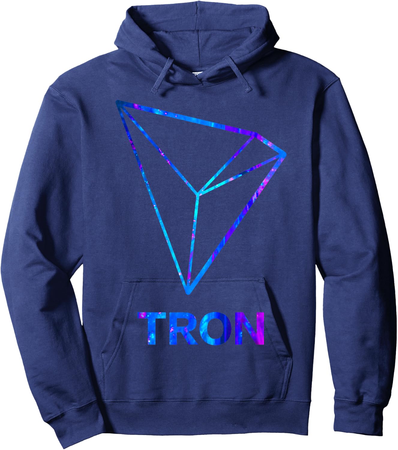 Official Logo TRON Shirt - TRX HODL Astral Hoodie - Hoodie | Navy