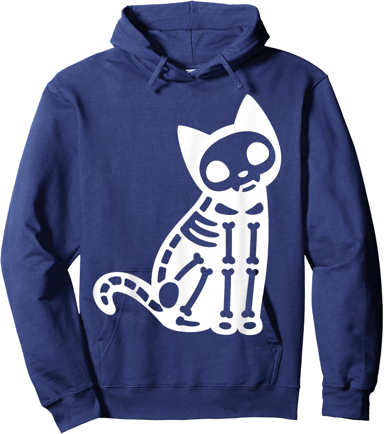Skeleton Cat Halloween Costume Hoodie - Hoodie | Navy