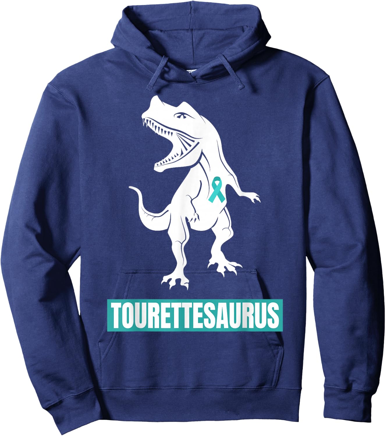 Tourette Syndrome Awareness Tourette's Ribbon Funny Hoodie - Hoodie | Navy